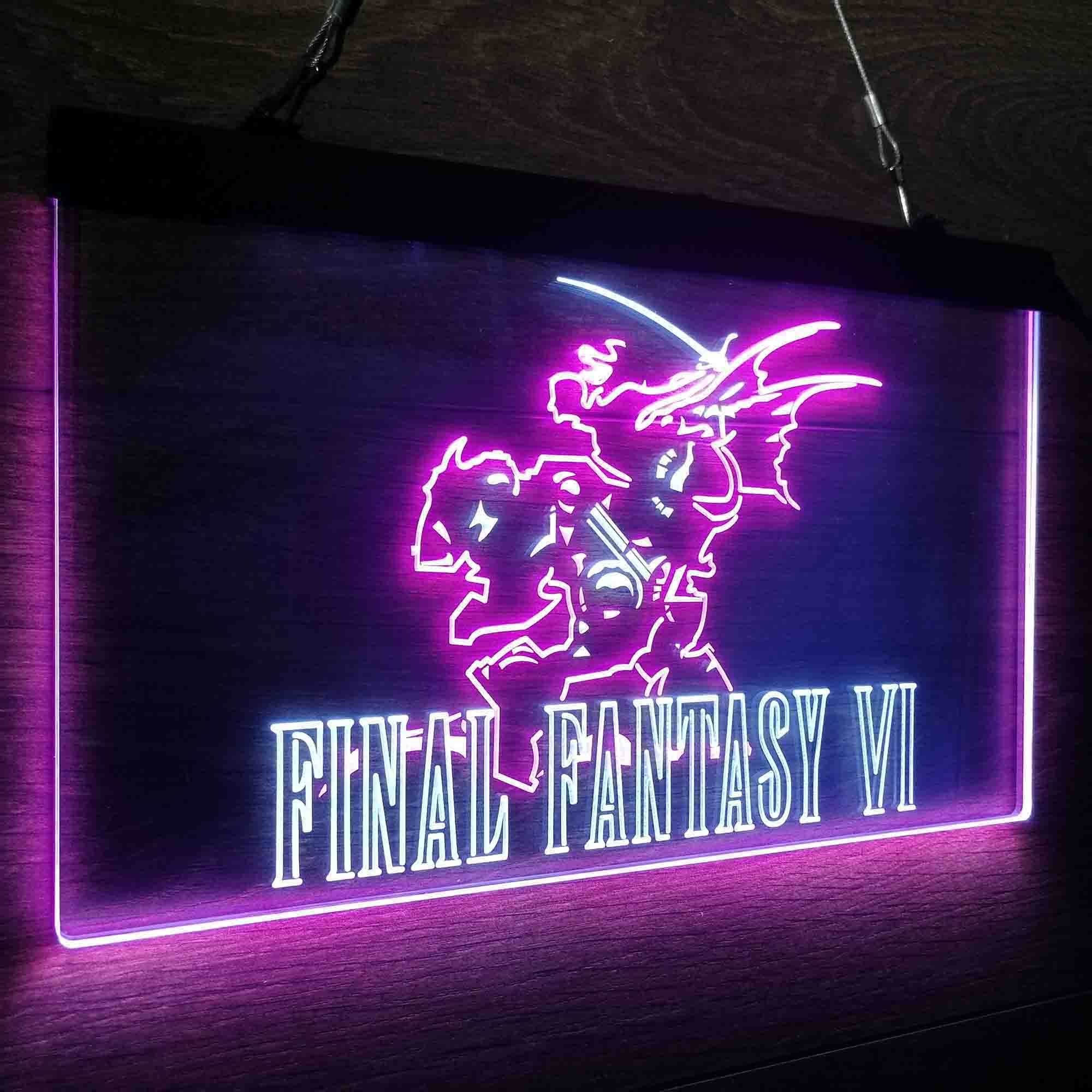 Final Fantasy VI Game Room Neon-Like LED Sign - Image 24