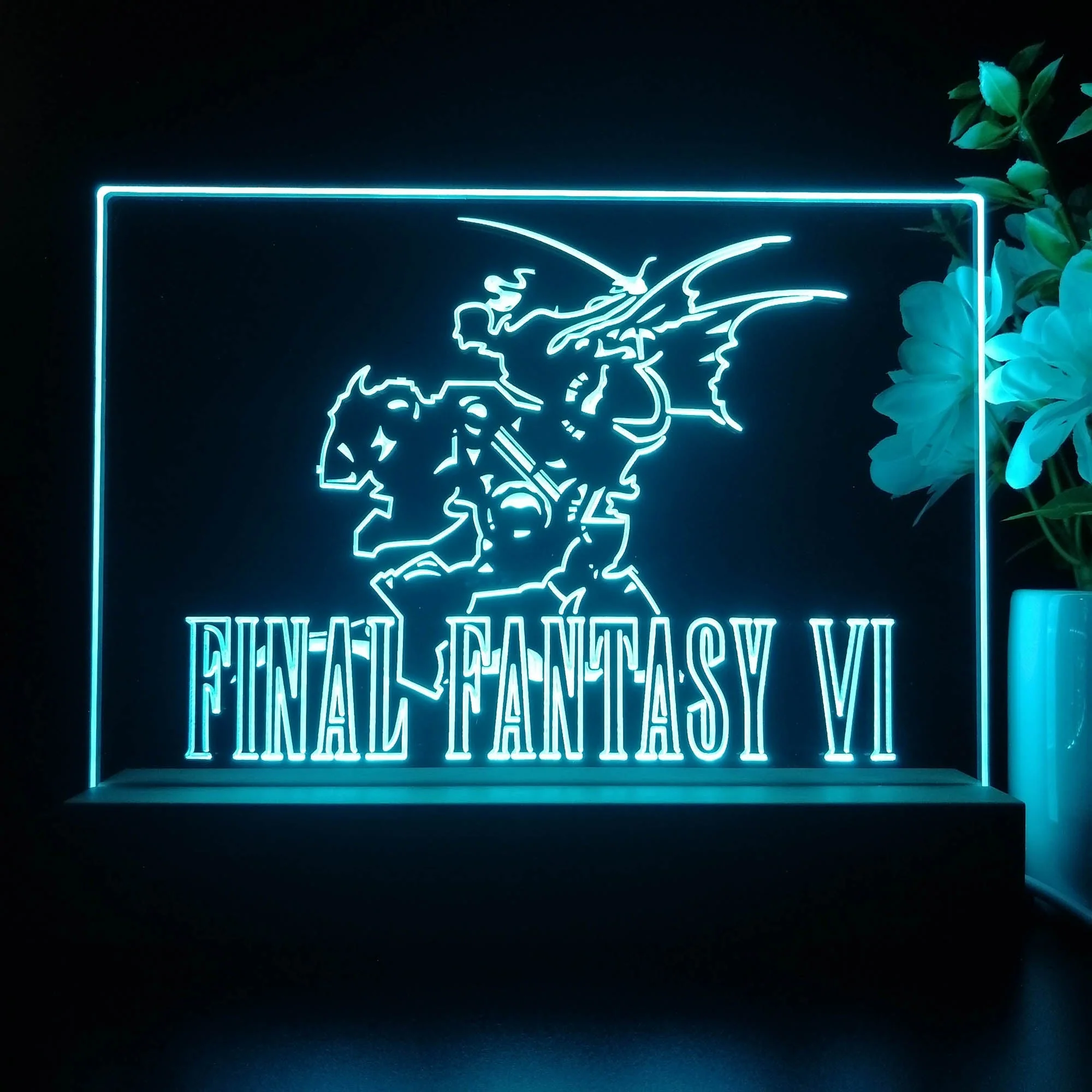 Final Fantasy VI Neon Sign Game Room Lamp - Image 3