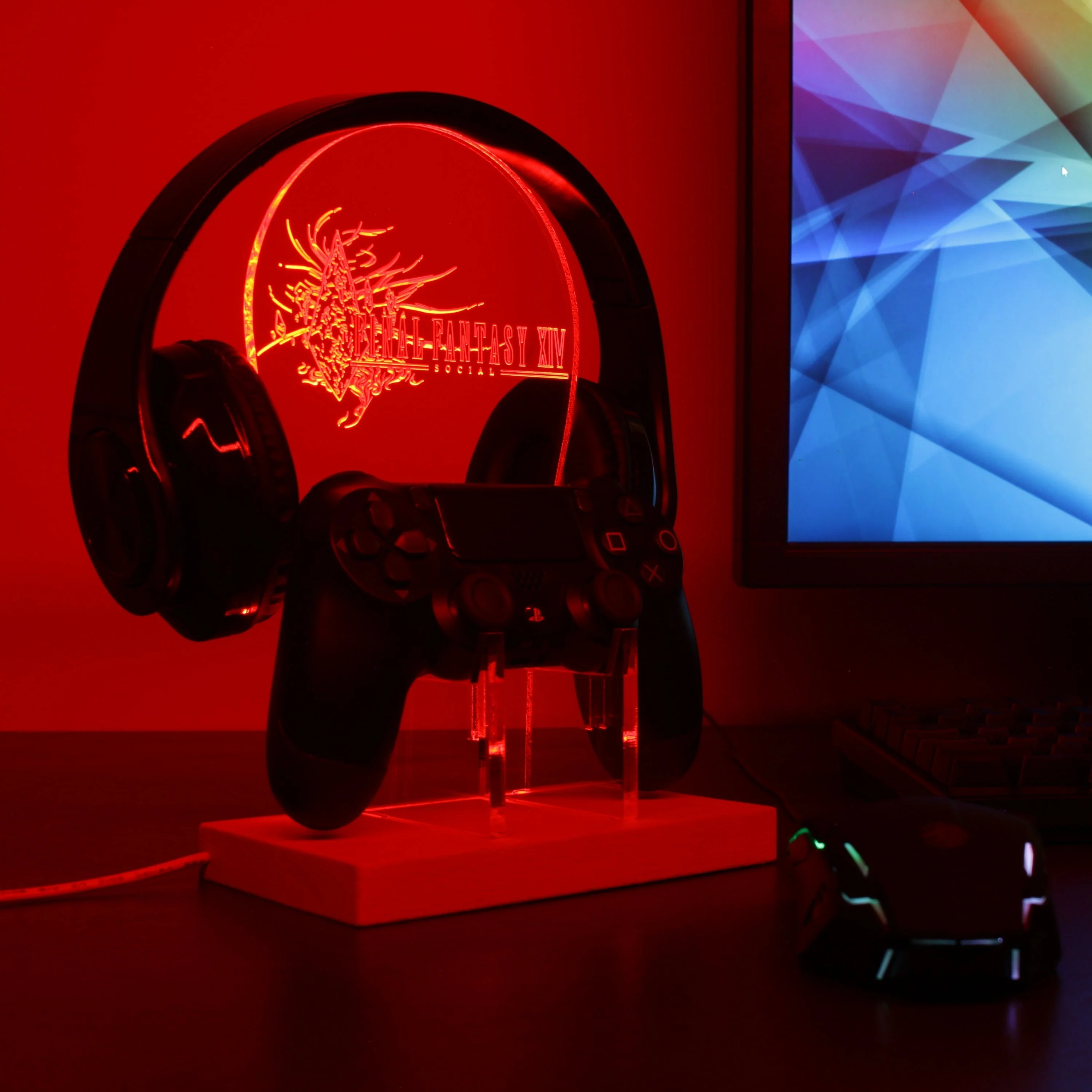 Final Fantasy XIV LED Gaming Headset Controller Stand