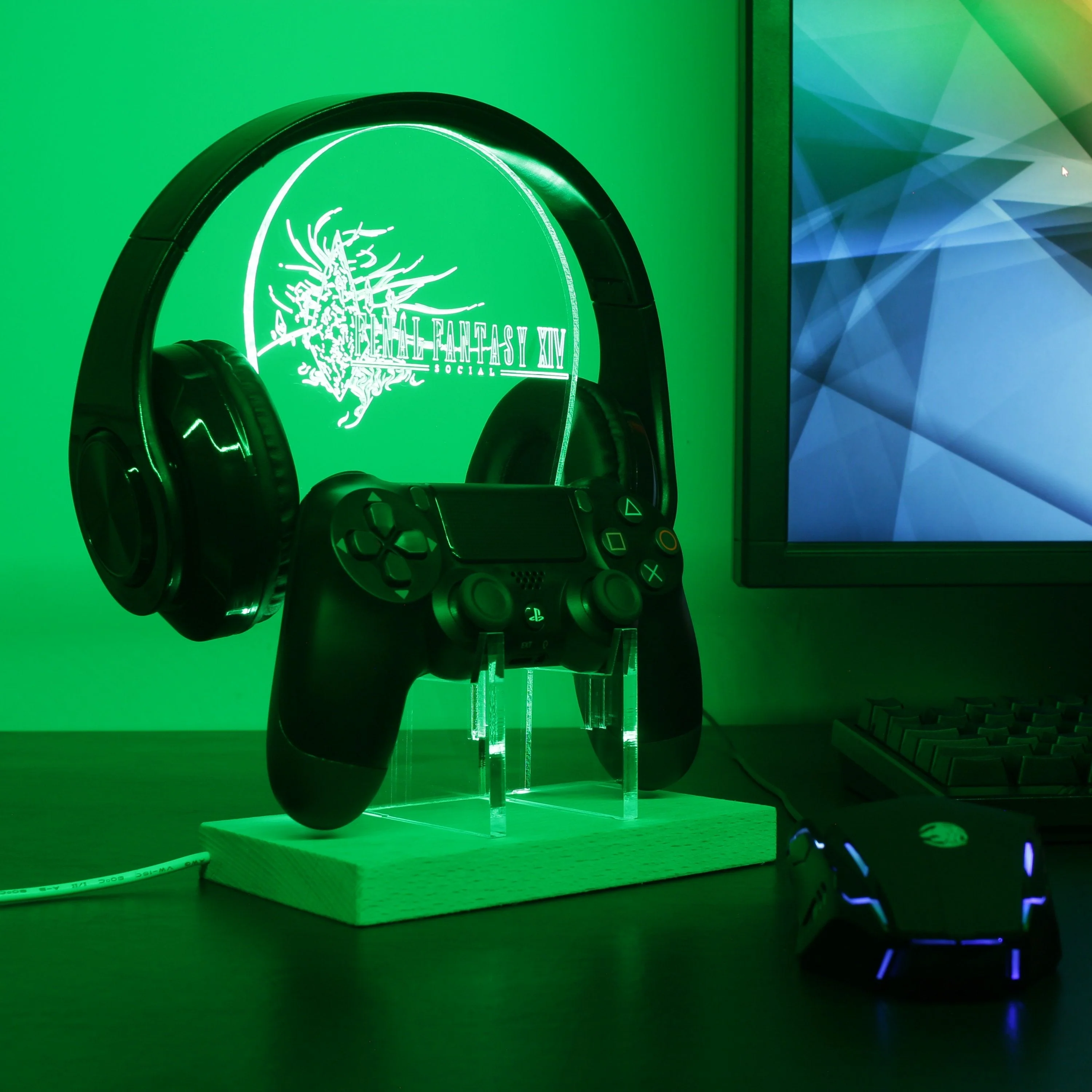 Final Fantasy XIV LED Gaming Headset Controller Stand - Image 2
