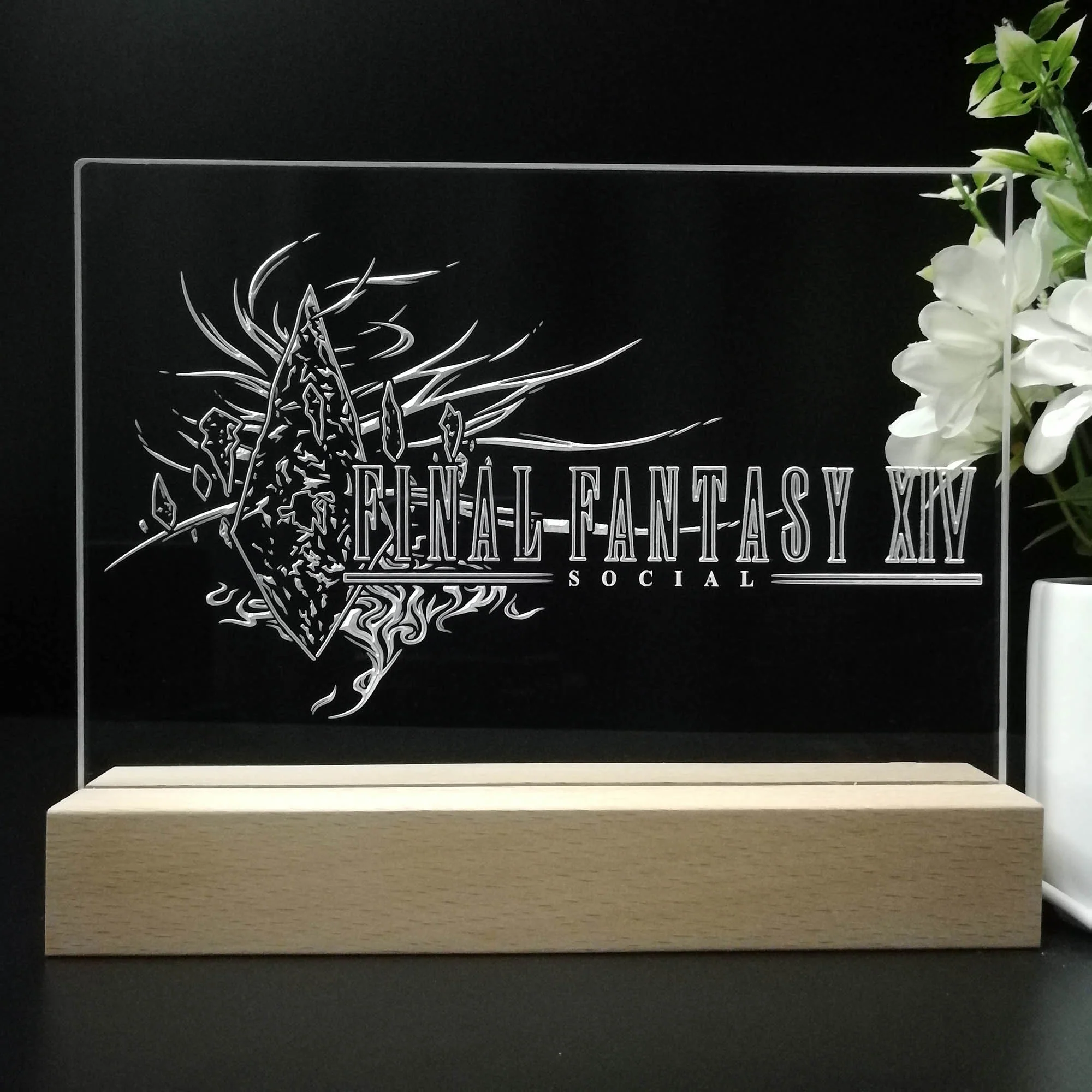 Final Fantasy XIV Neon Sign Game Room Lamp - Image 8