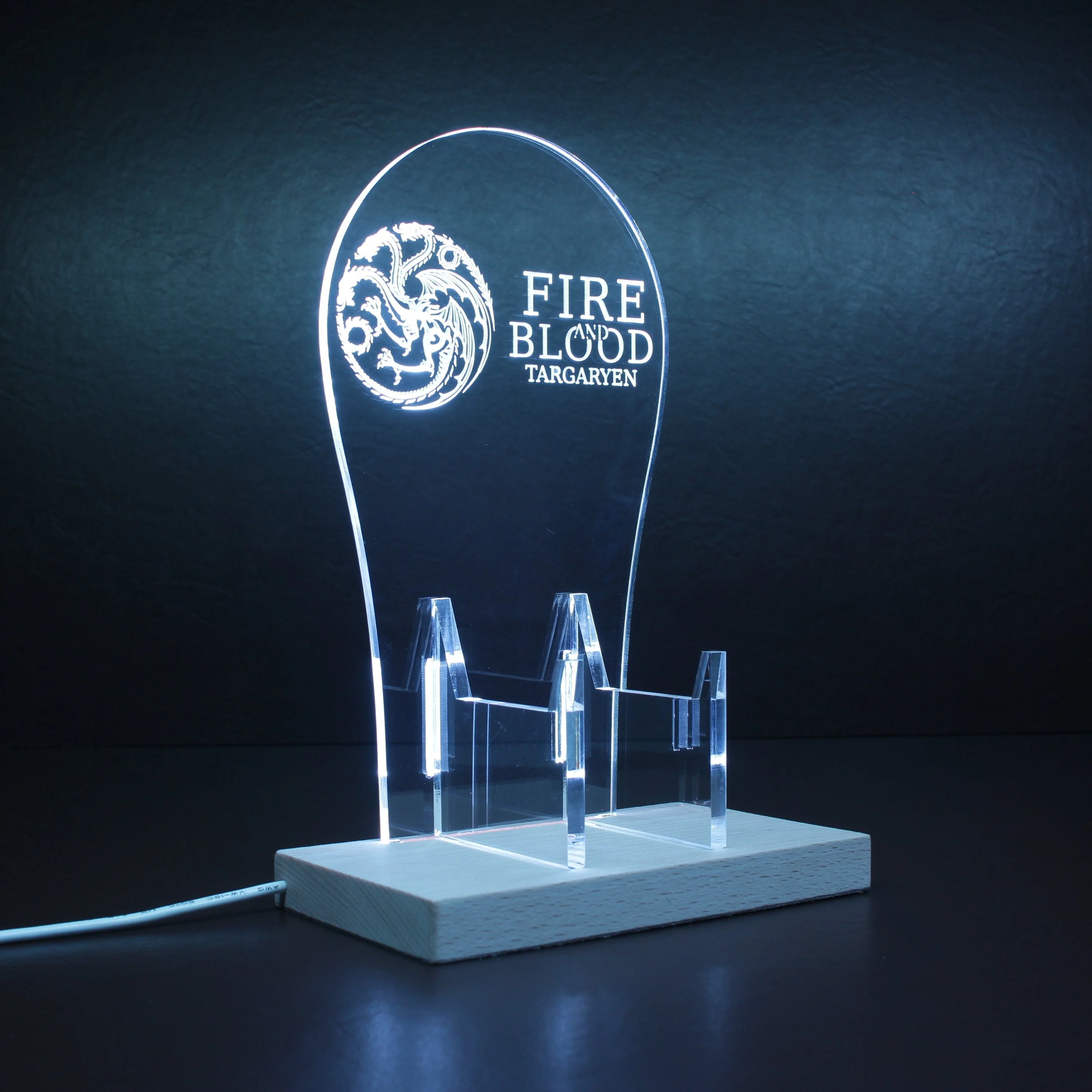 Fire & Blood LED Gaming Headset Controller Stand - Image 8