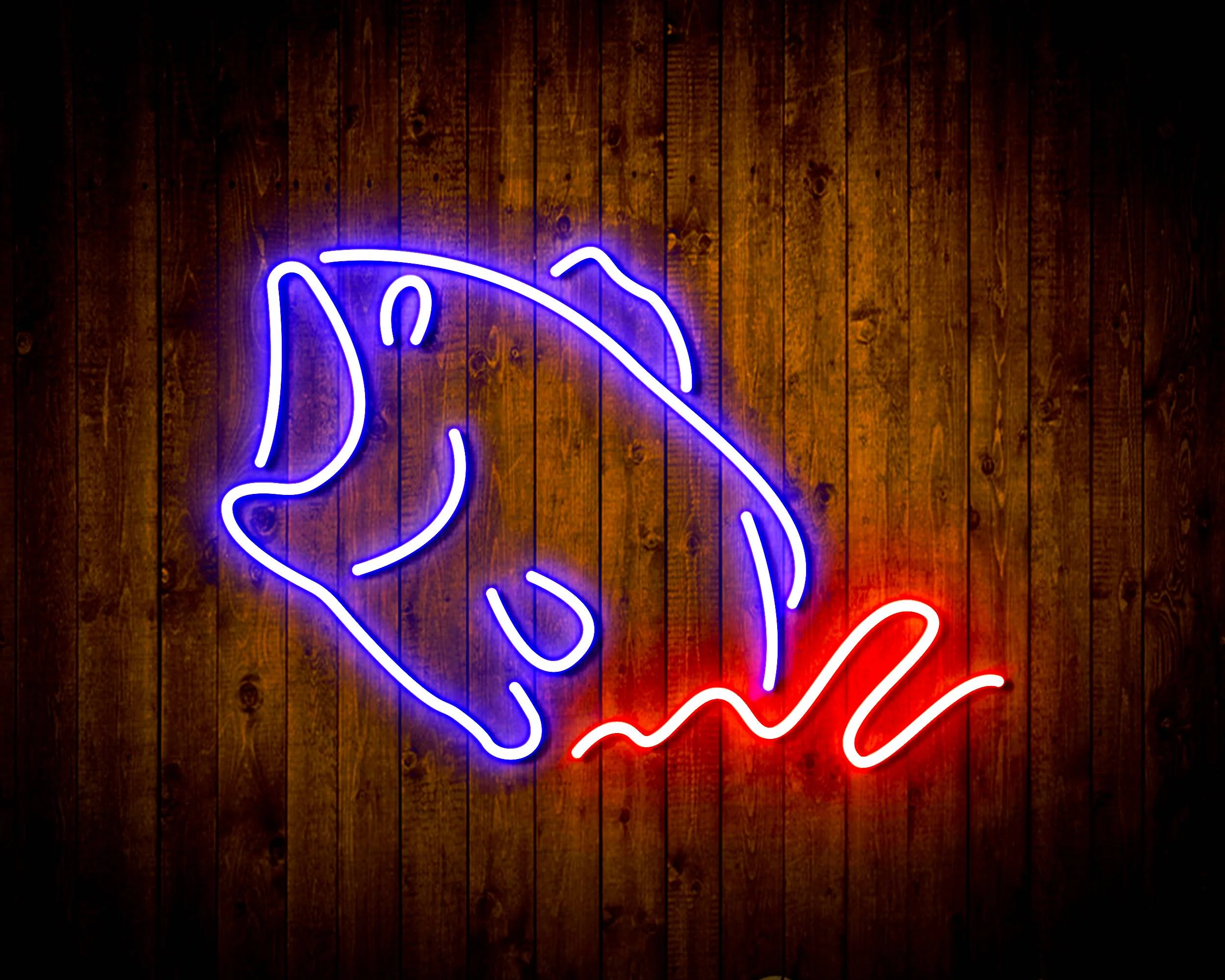 Fish for Busch Handmade Neon Flex LED Sign - Image 3