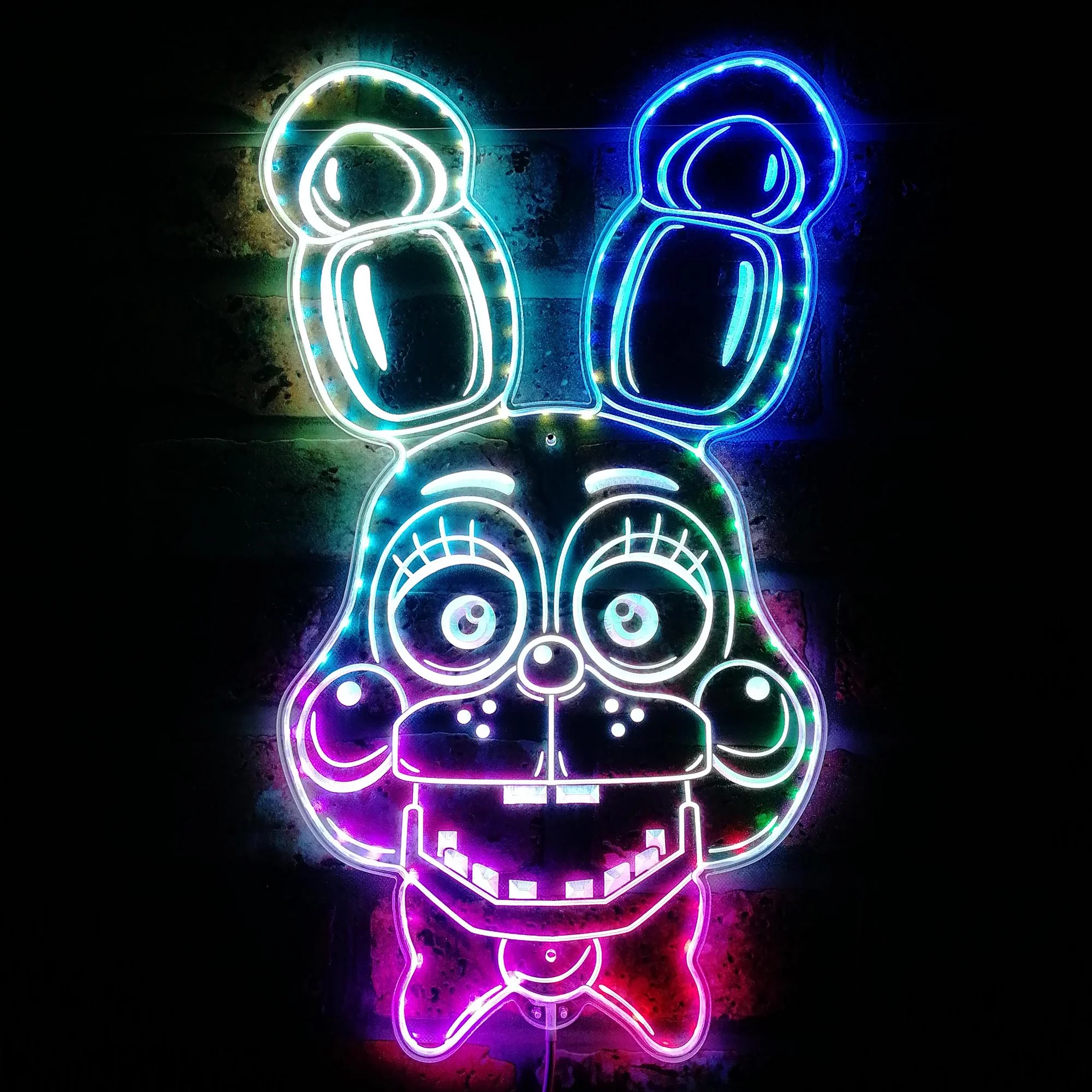 Five Nights af Freddy's Bonnie Neon LED Sign with Dynamic RGB Colors