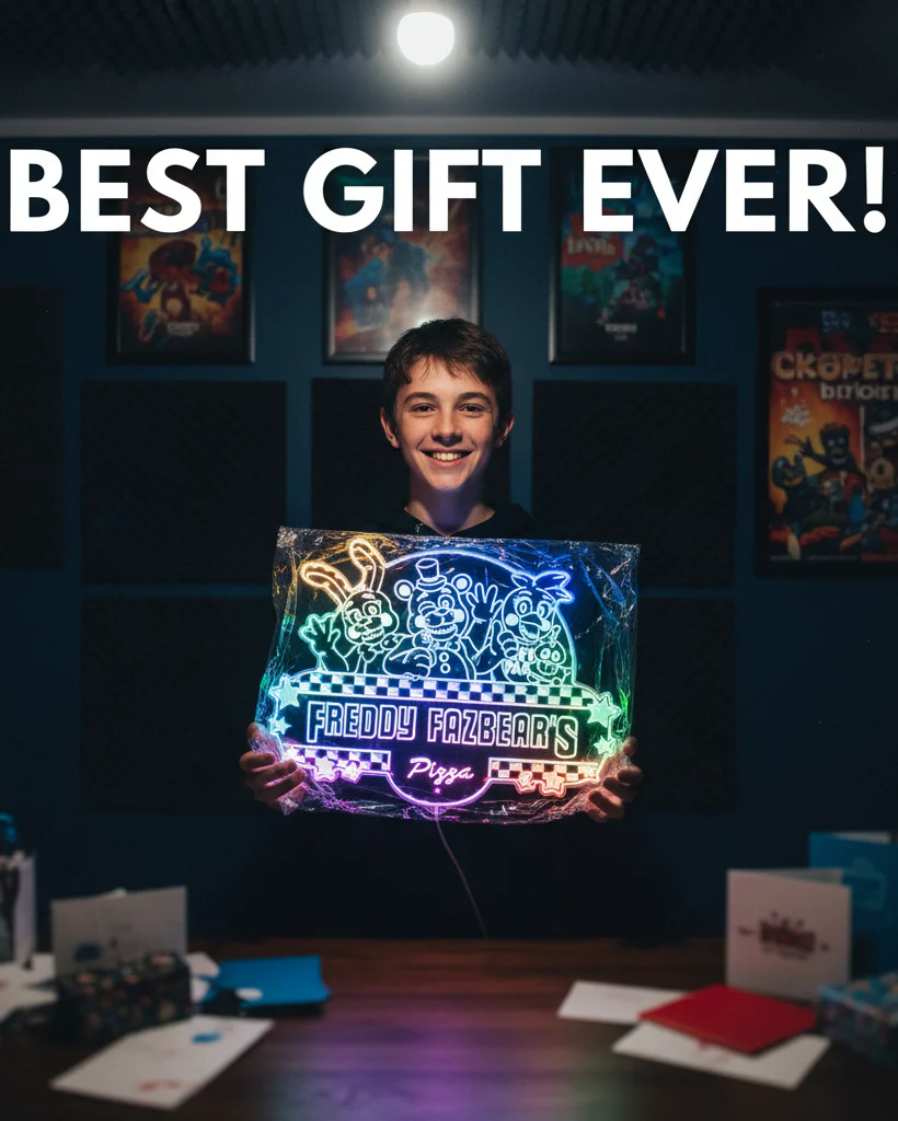 Five Nights at Freddy's 2 Neon LED Sign with Dynamic RGB Colors - Image 3