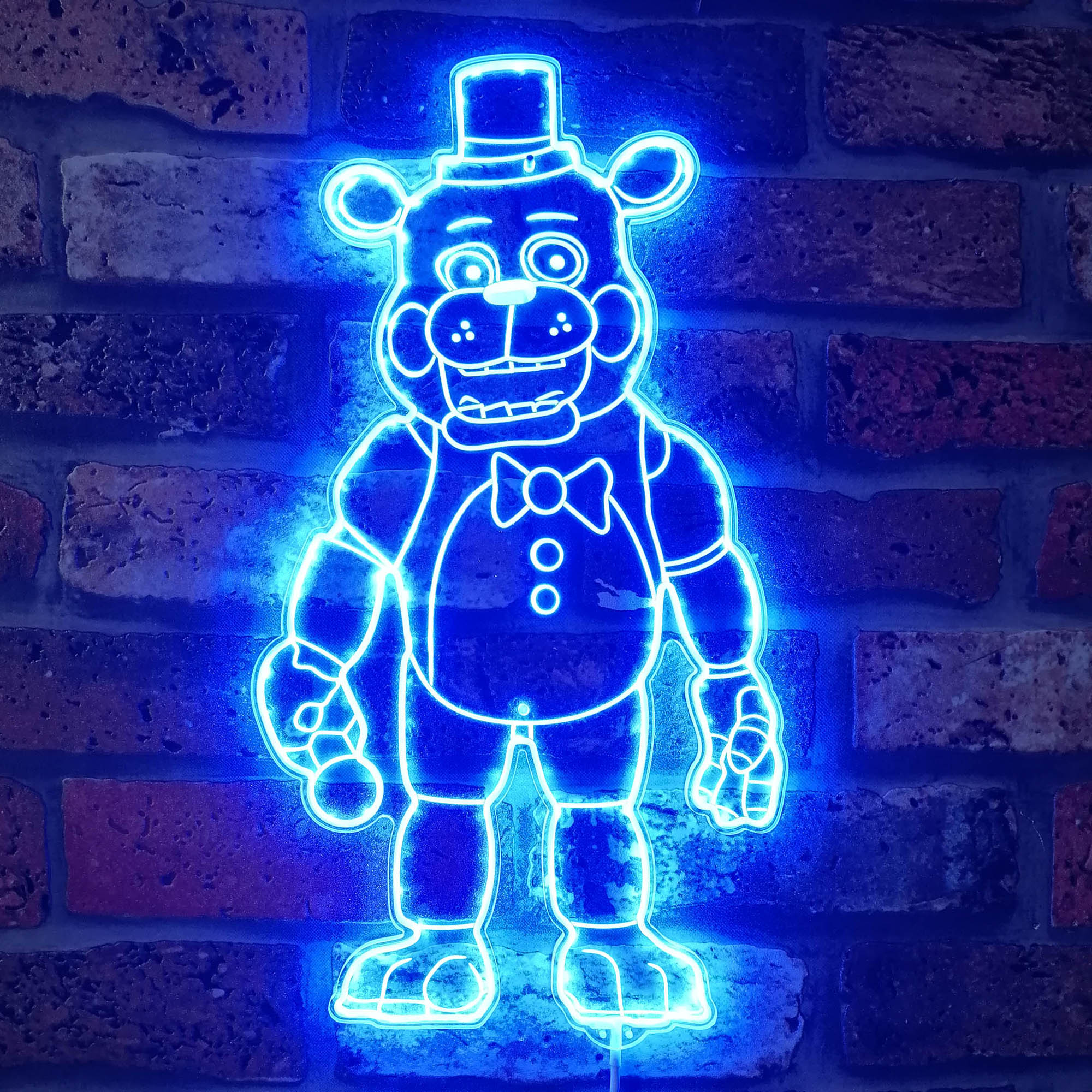 Five nights at Freddy's Freddy Neon LED Sign with Dynamic RGB Colors - Image 4