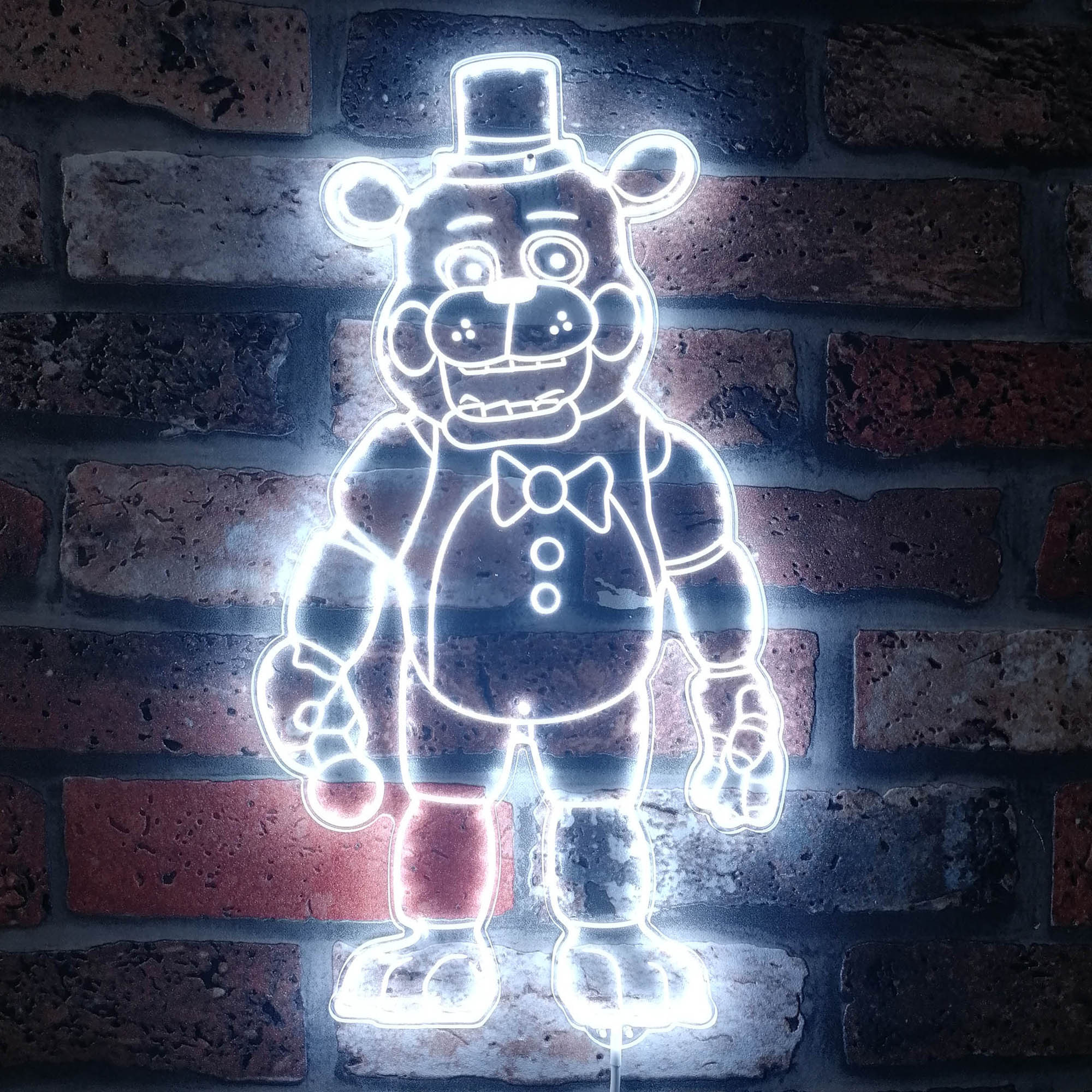 Five nights at Freddy's Freddy Neon LED Sign with Dynamic RGB Colors - Image 5