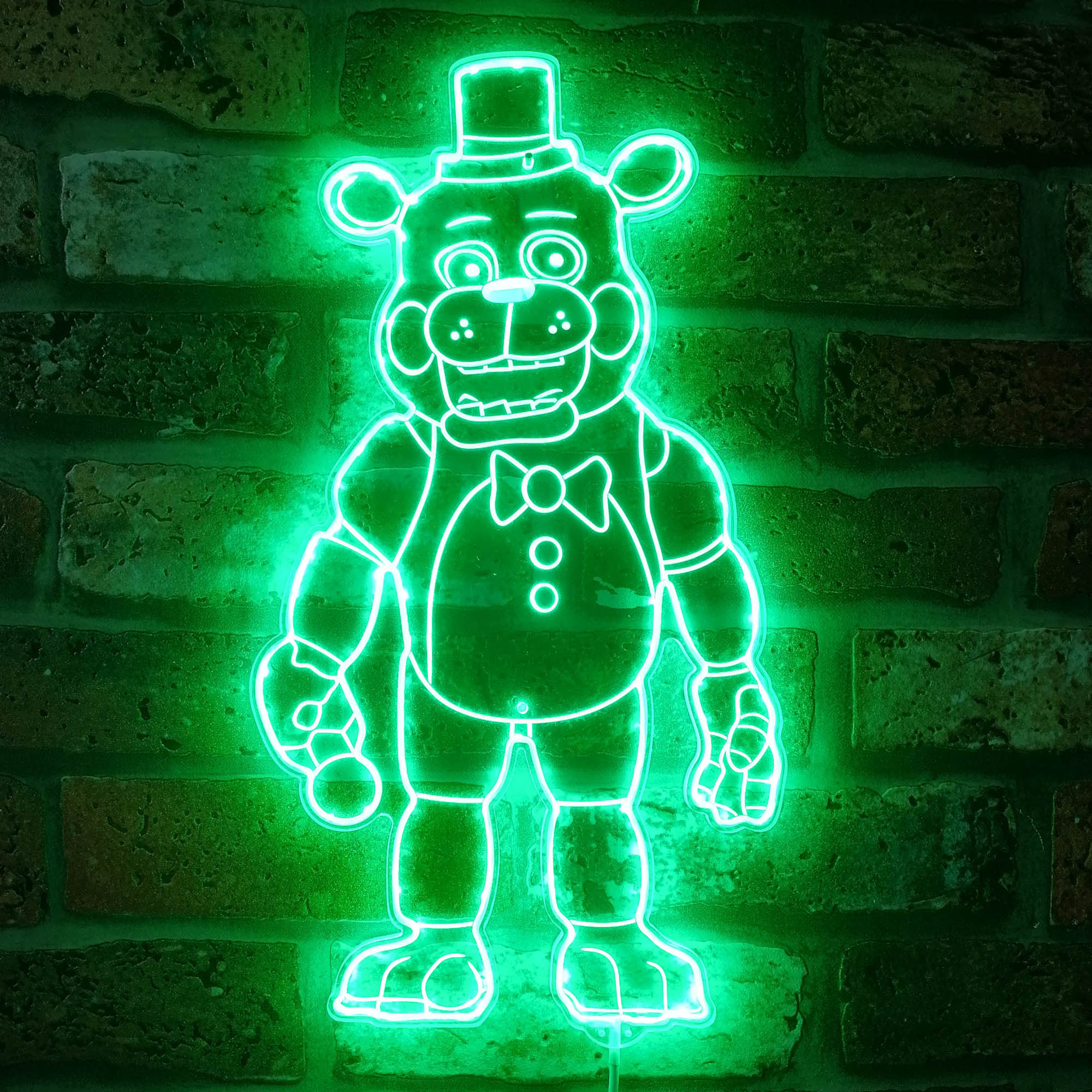 Five nights at Freddy's Freddy Neon LED Sign with Dynamic RGB Colors - Image 6