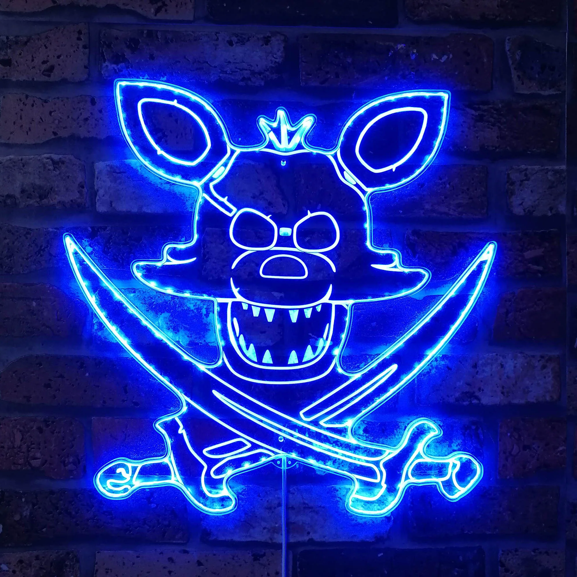 Five Nights at Freddy's Foxy Neon LED Sign with Dynamic RGB Colors - Image 4