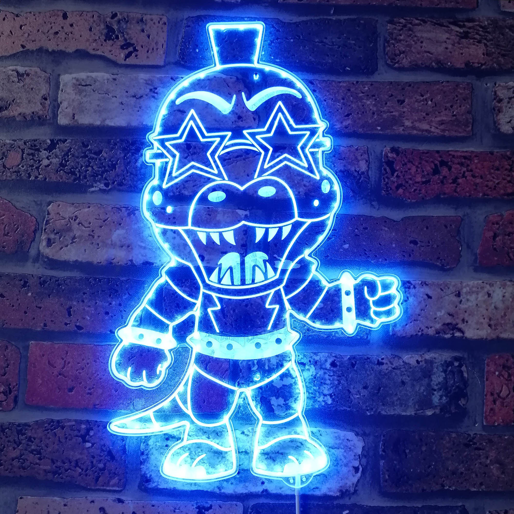 Five nights at Freddy's Monty Gator Neon LED Sign with Dynamic RGB Colors - Image 4