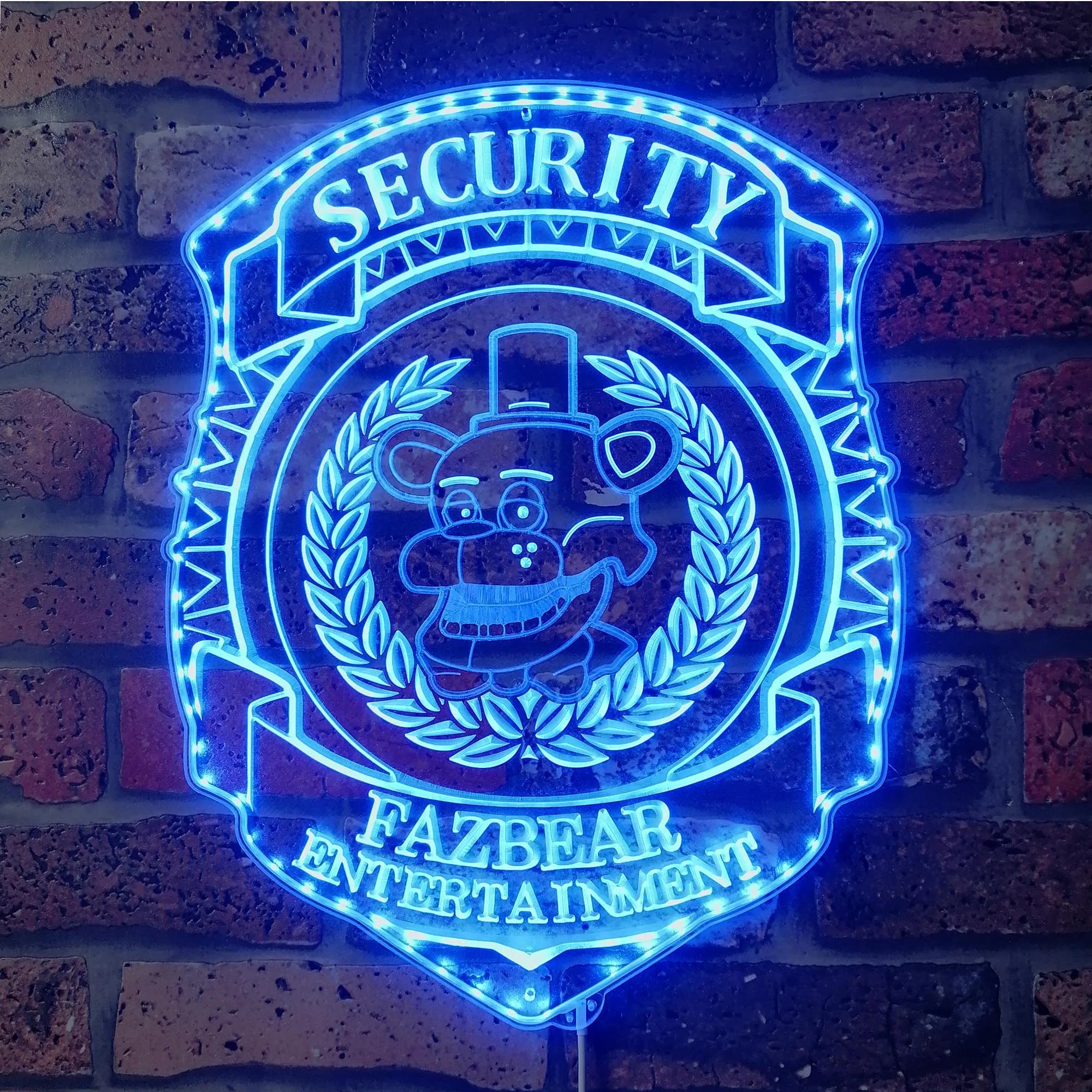 Five Nights At Freddy's Security Badge Neon LED Sign with Dynamic RGB Colors - Image 6