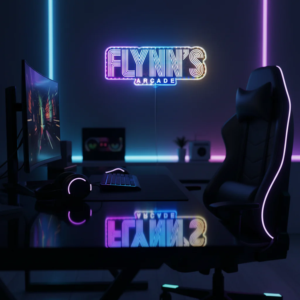 Flynn's Arcade Neon RGB Edge Lit LED Sign - Image 8