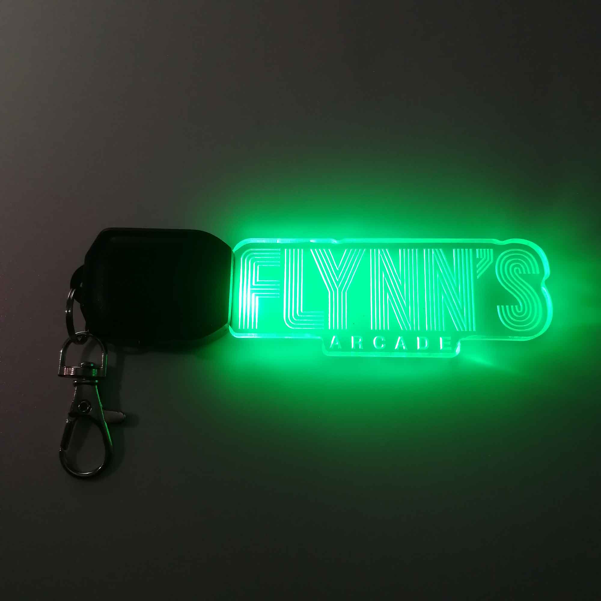 Flynn's Arcade LED Light Acrylic Keychain , Christmas Tree Ornament - Image 4