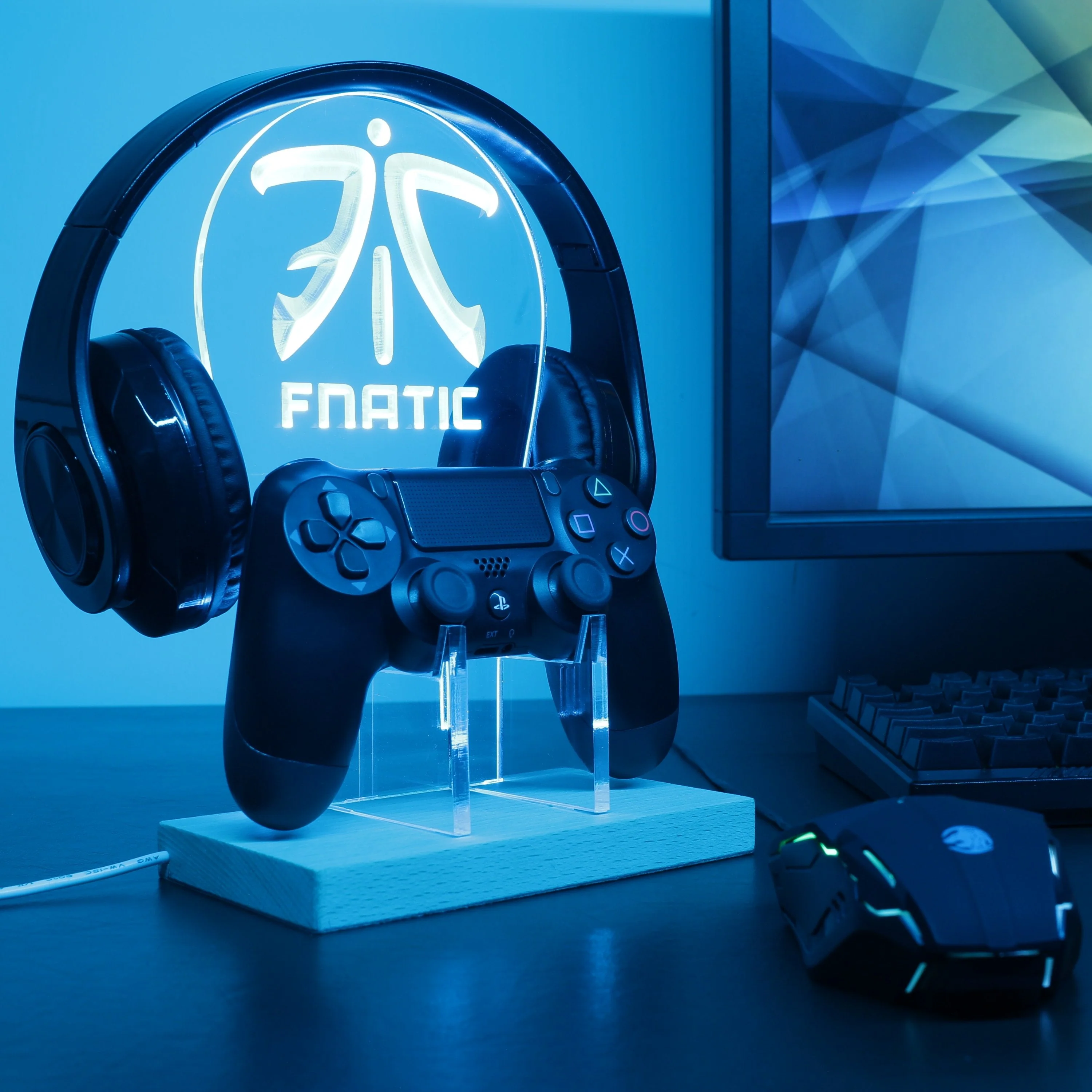 Team Fnatic LED Gaming Headset Controller Stand Accessories - Image 4
