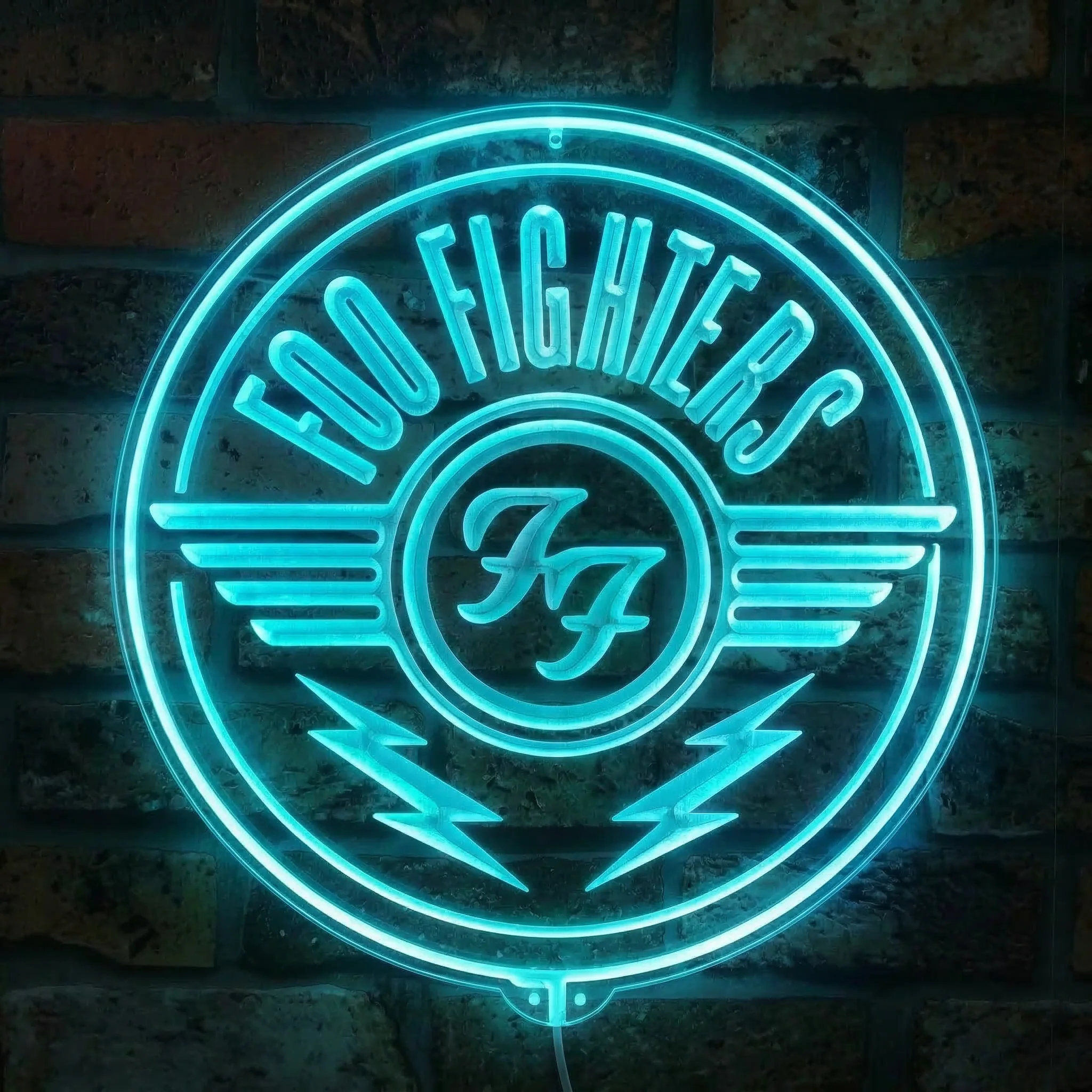 Foo Fighters Neon LED Sign with Dynamic RGB Colors - Image 2