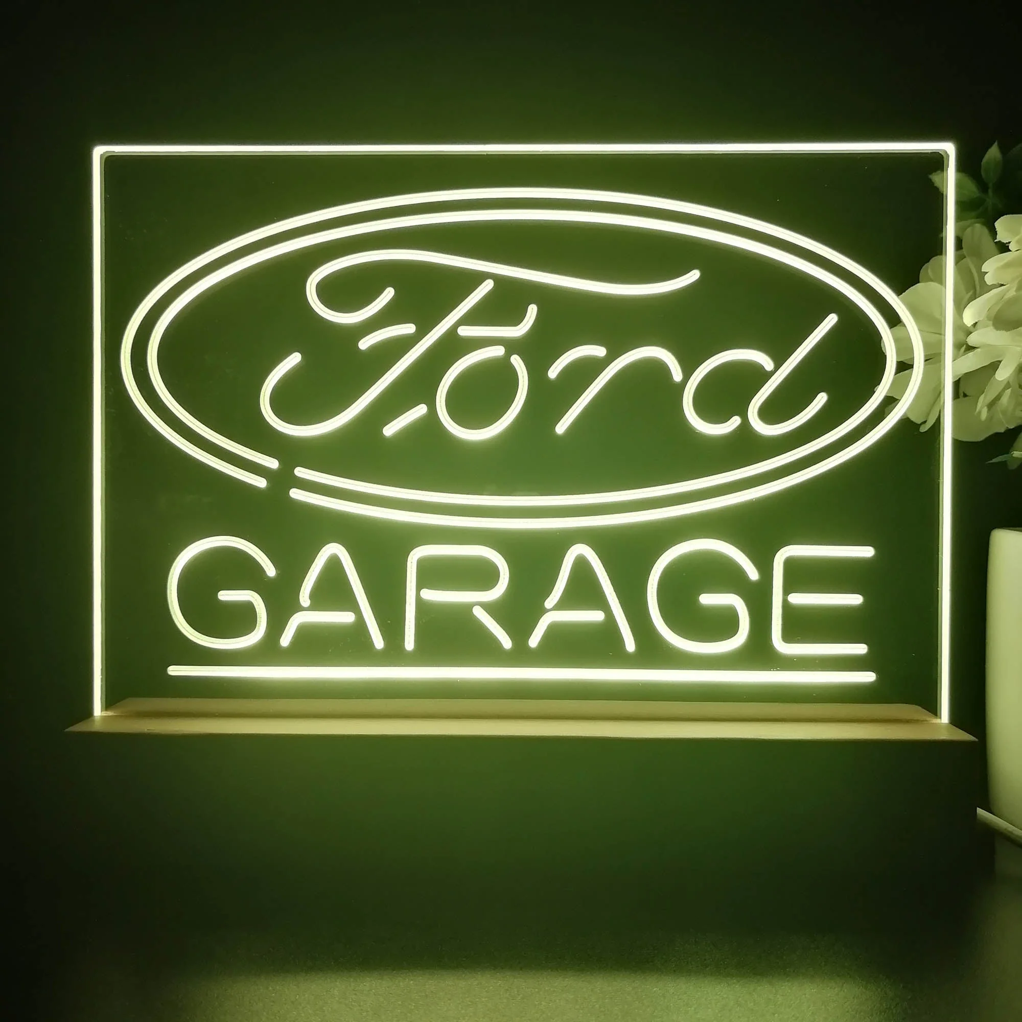 Ford Garage 3D Illusion Night Light Desk Lamp - Image 2