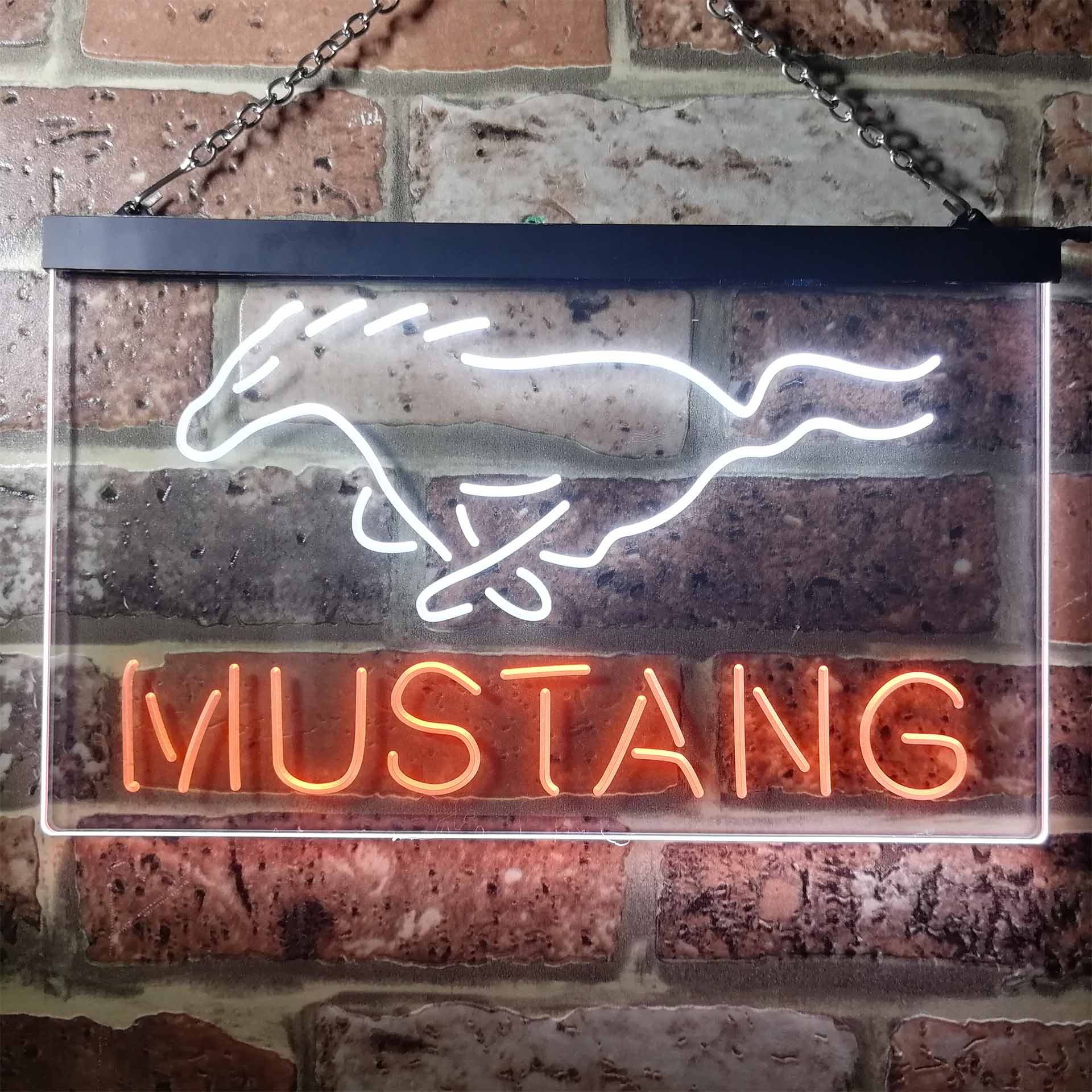 Ford Mustang Car Neon-Like LED Sign - Image 2