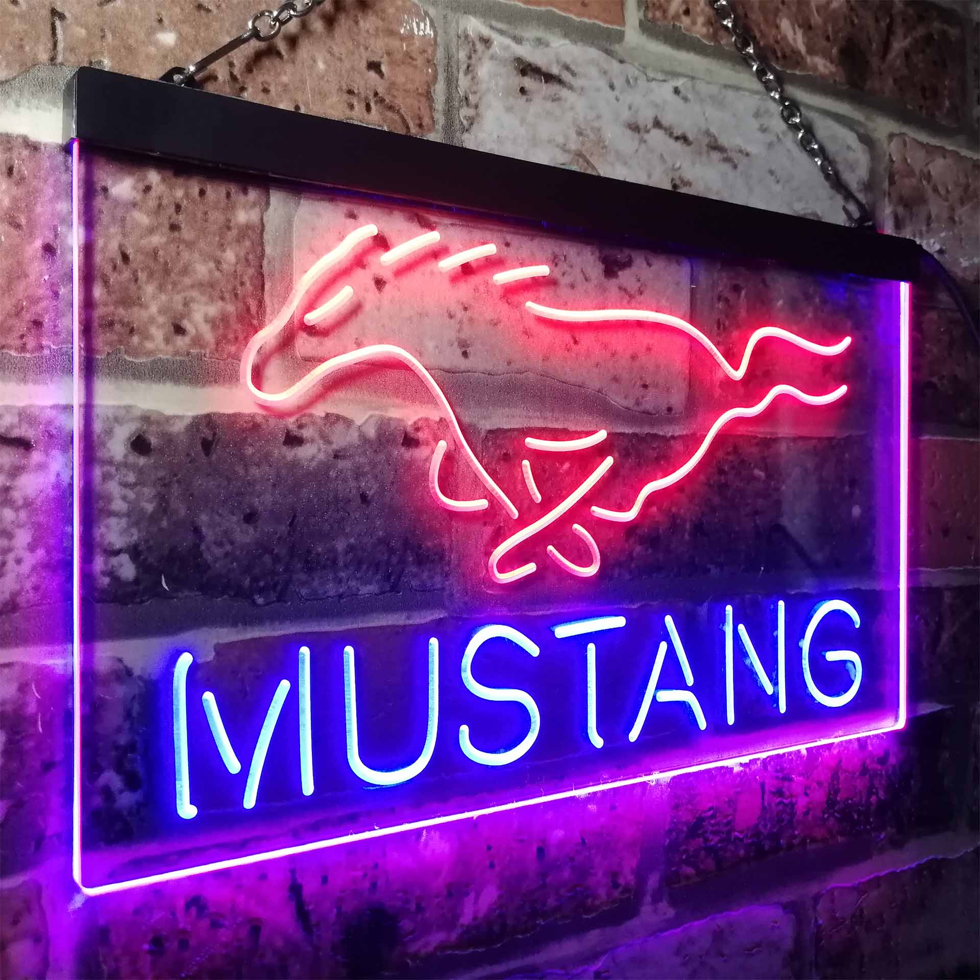 Ford Mustang Car Neon-Like LED Sign - Image 22