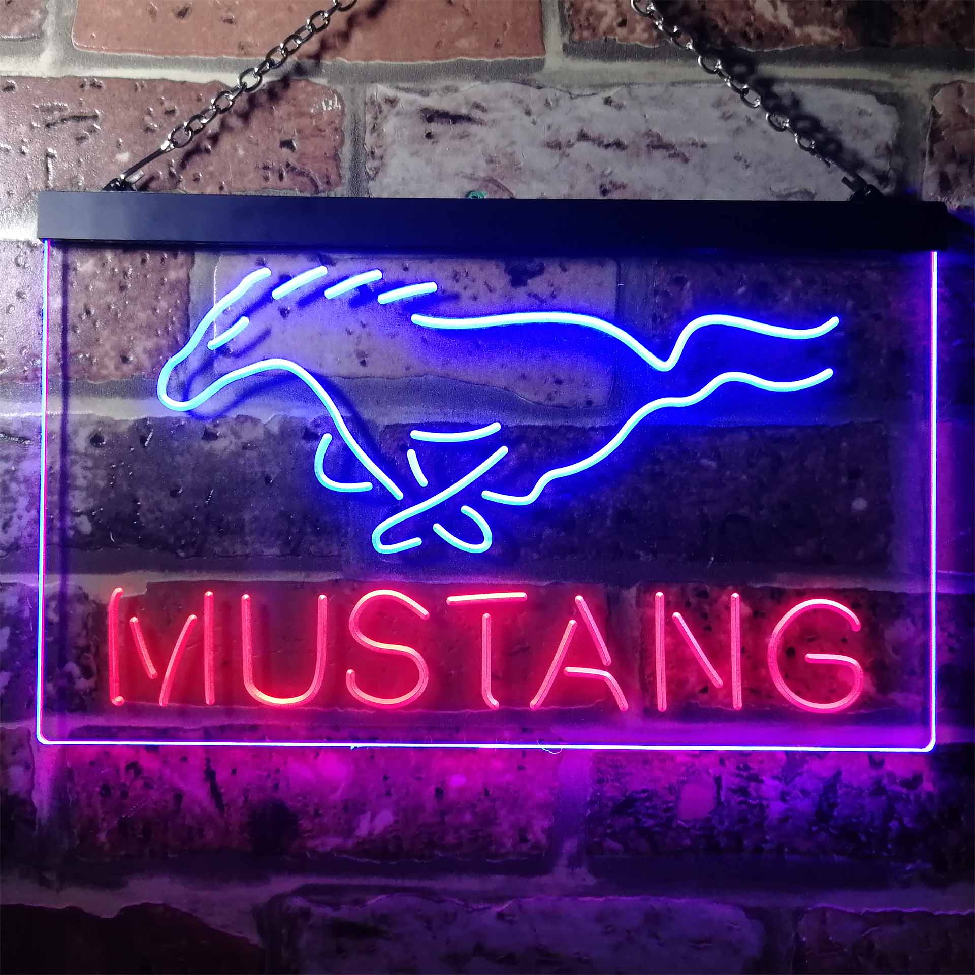 Ford Mustang Car Neon-Like LED Sign - Image 6