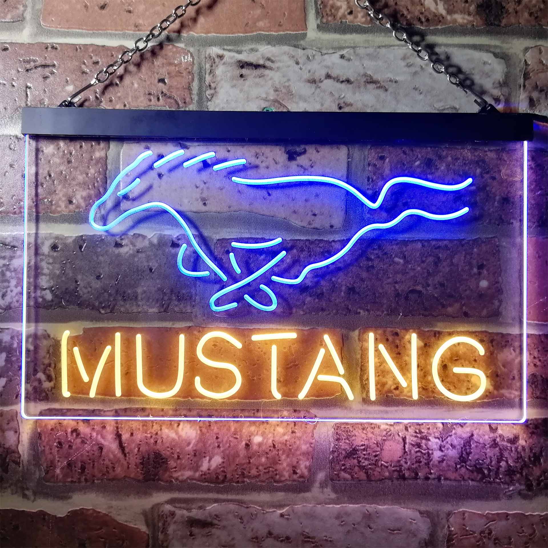 Ford Mustang Car Neon-Like LED Sign - Image 7