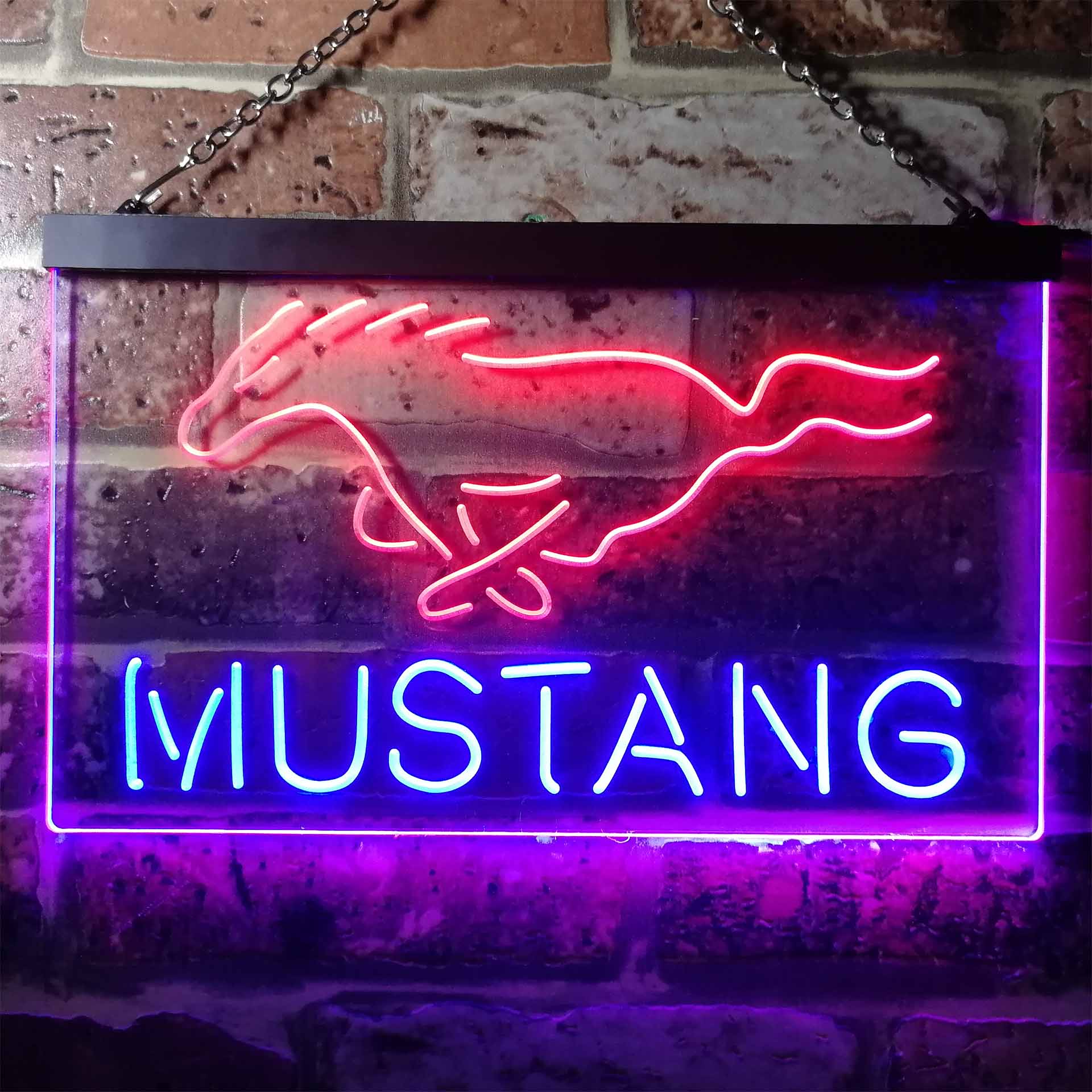 Ford Mustang Car Neon-Like LED Sign - Image 9