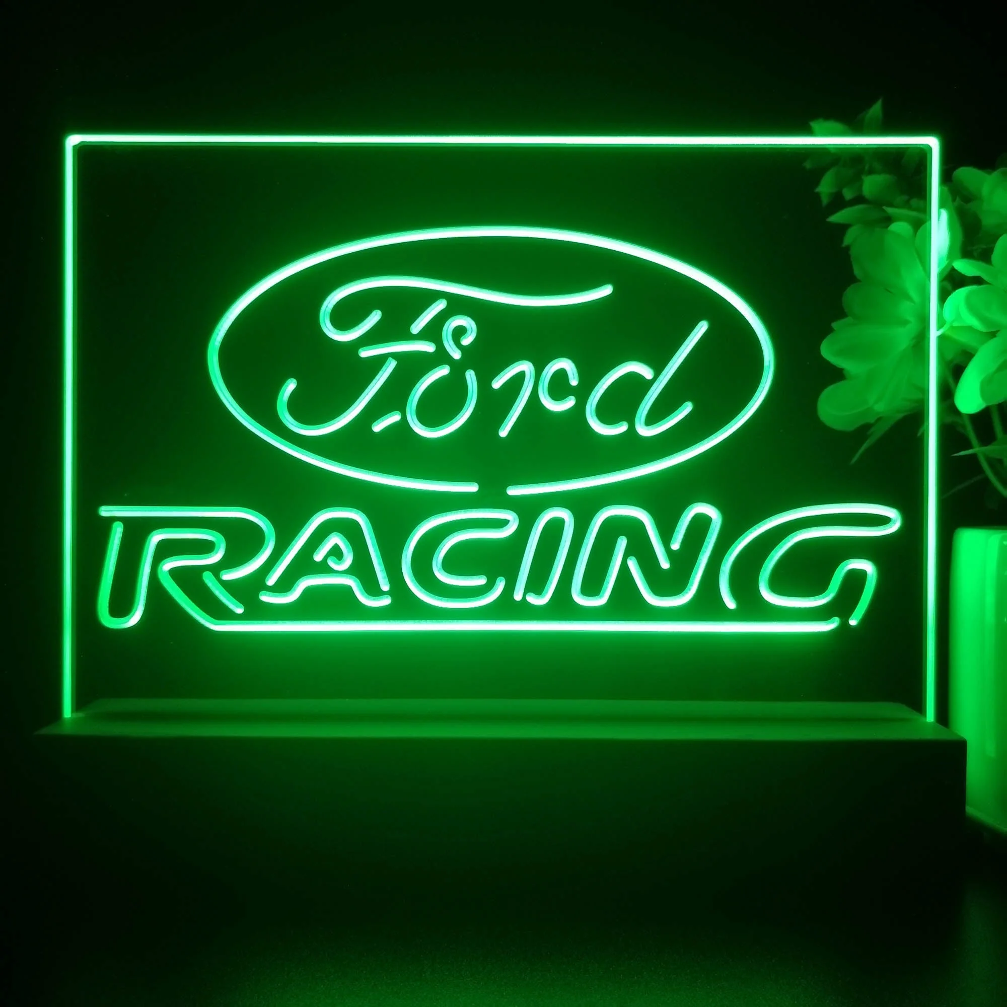 Ford Racing Car Bar 3D Illusion Night Light Desk Lamp - Image 4