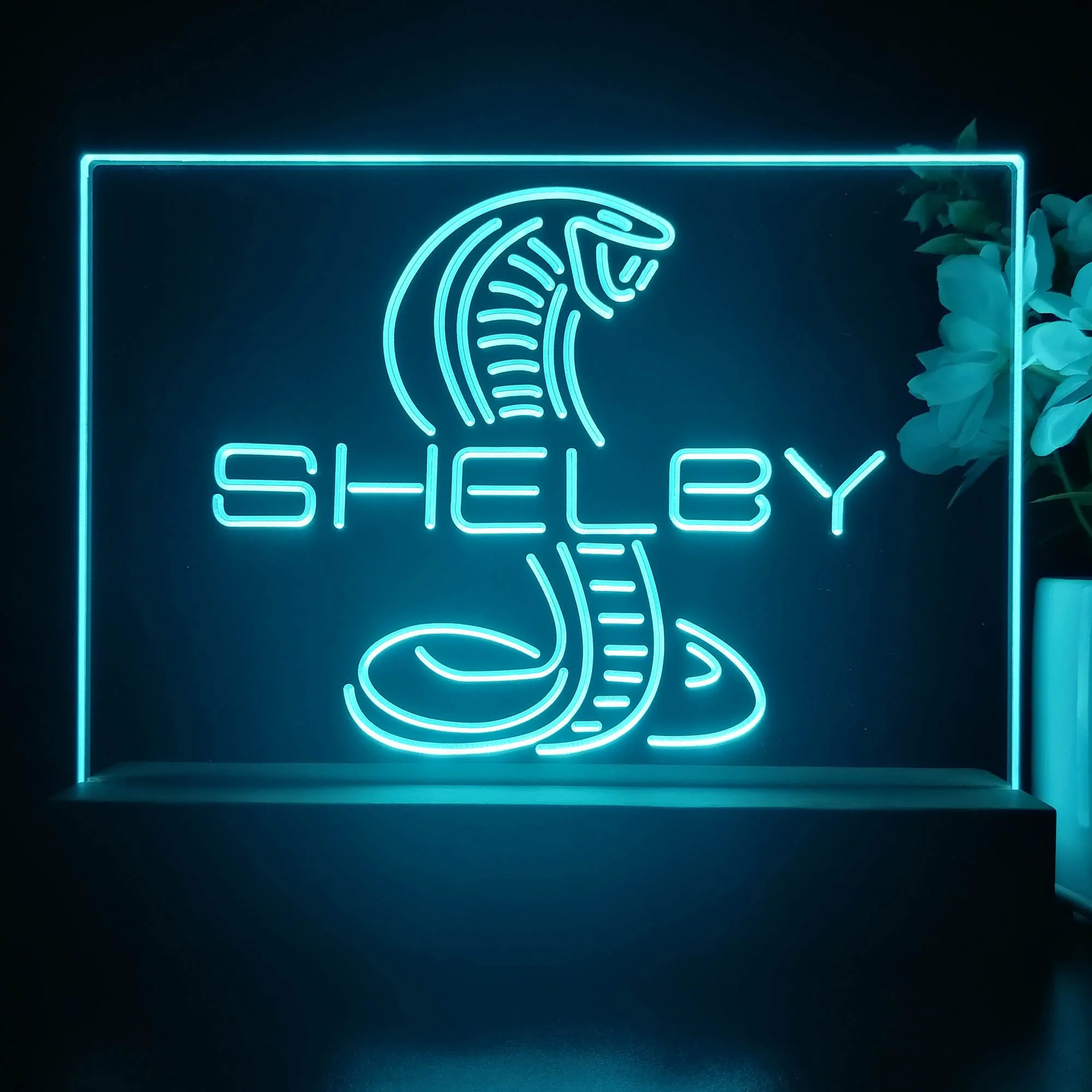 Ford Shelby Car 3D Illusion Night Light Desk Lamp - Image 2
