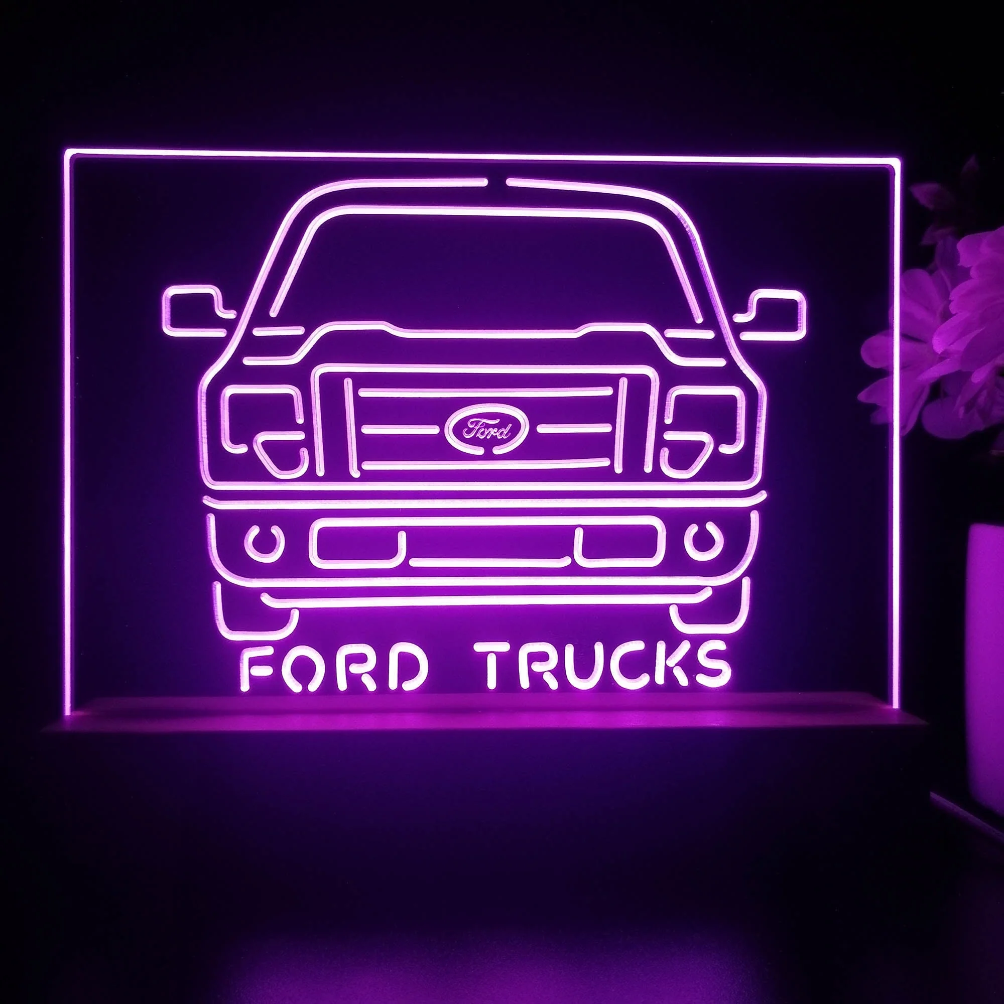 Ford Truck 3D Illusion Night Light Desk Lamp - Image 3