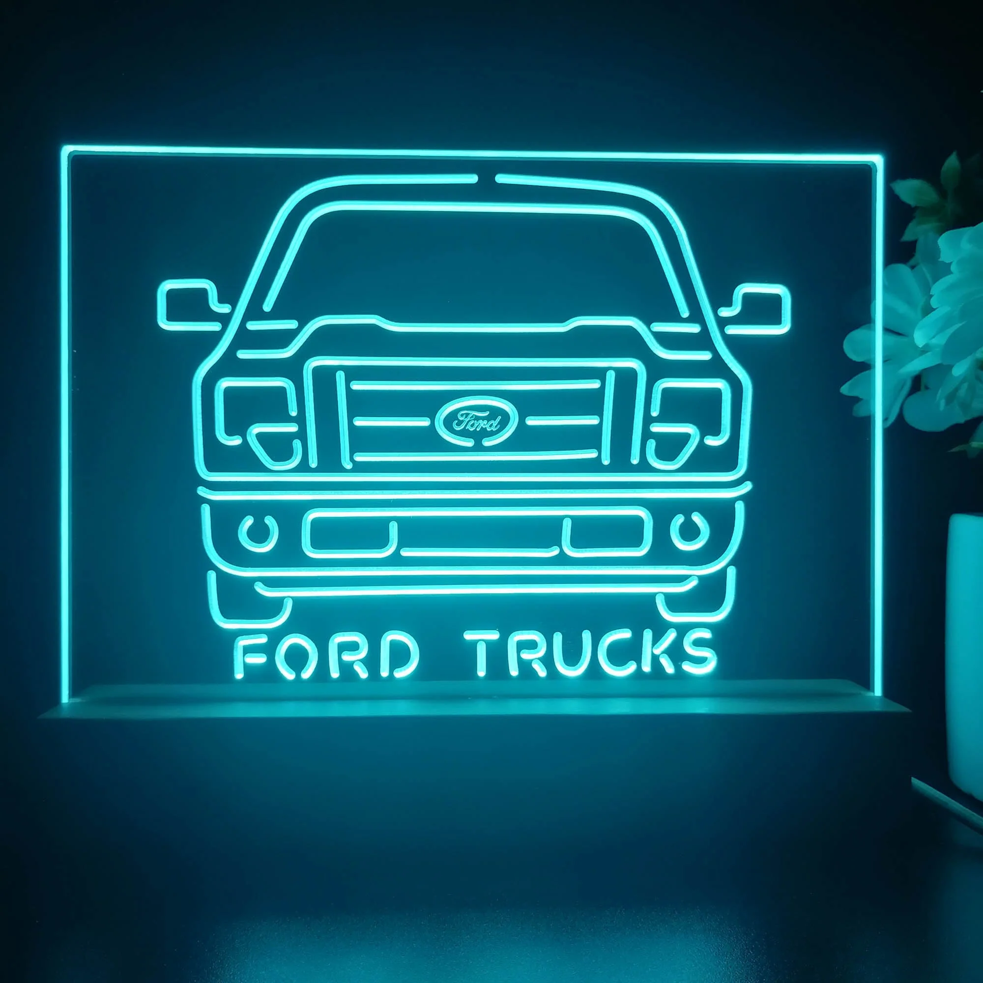 Ford Truck 3D Illusion Night Light Desk Lamp - Image 4