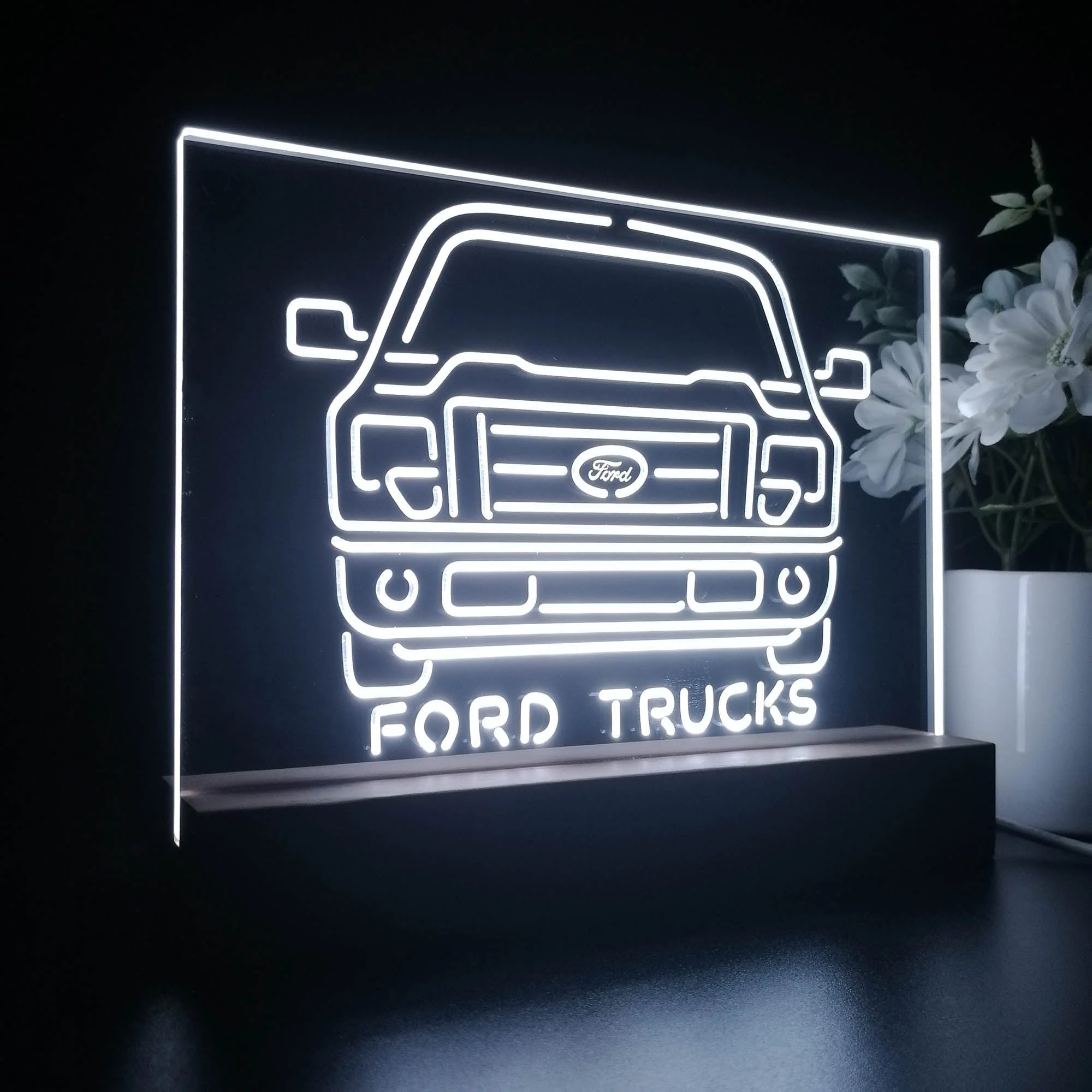 Ford Truck 3D Illusion Night Light Desk Lamp - Image 6