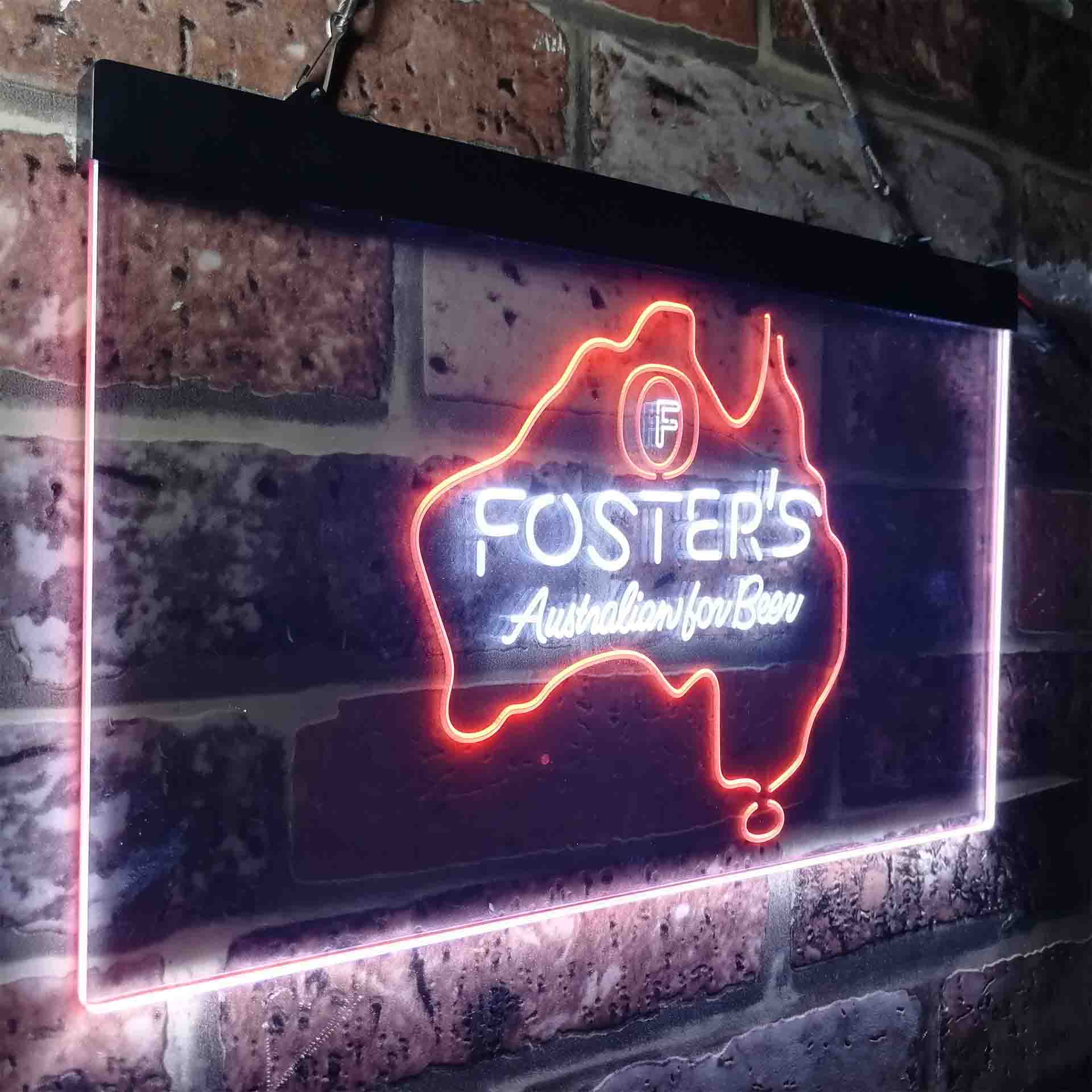 Foster Australian Beer Map Neon-Like LED Sign - Image 15