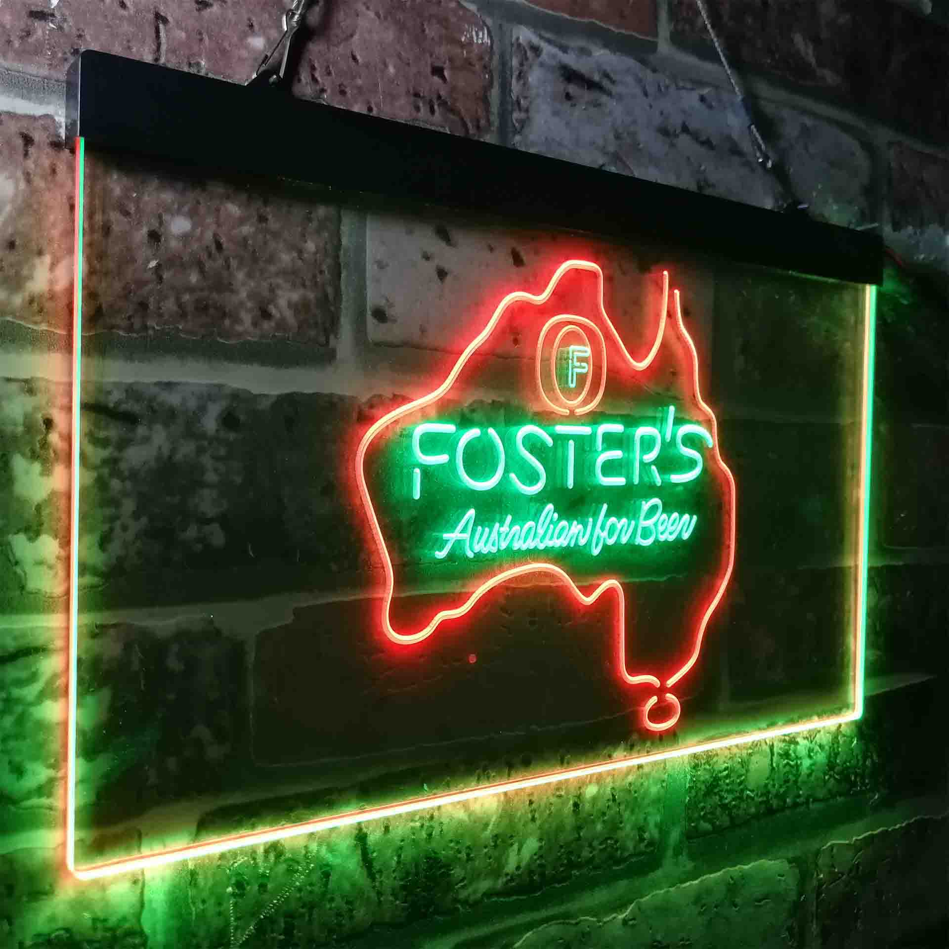 Foster Australian Beer Map Neon-Like LED Sign - Image 16