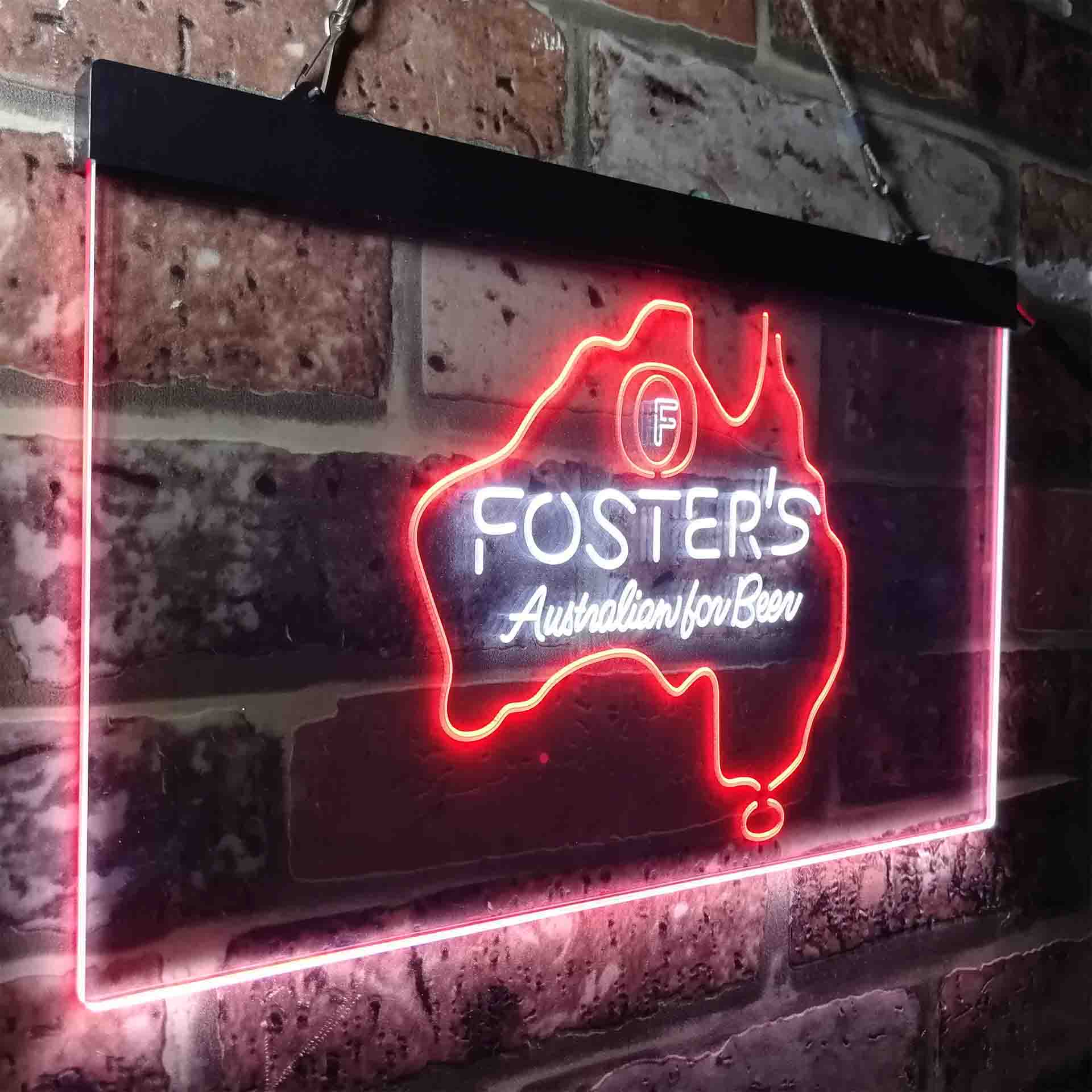 Foster Australian Beer Map Neon-Like LED Sign - Image 18