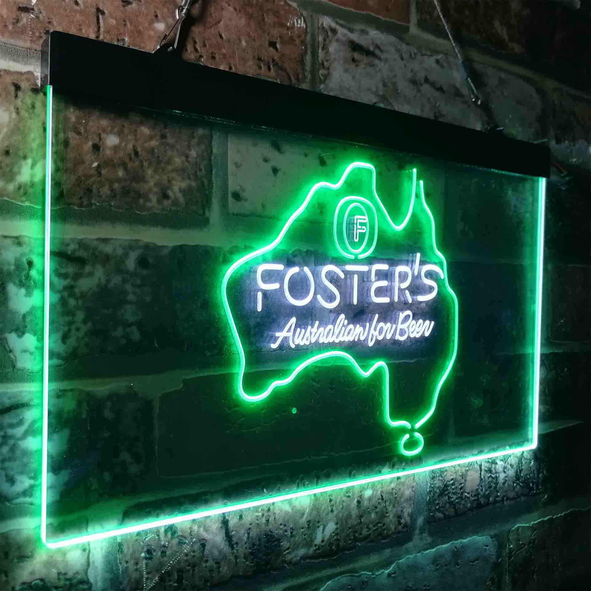 Foster Australian Beer Map Neon-Like LED Sign - Image 20