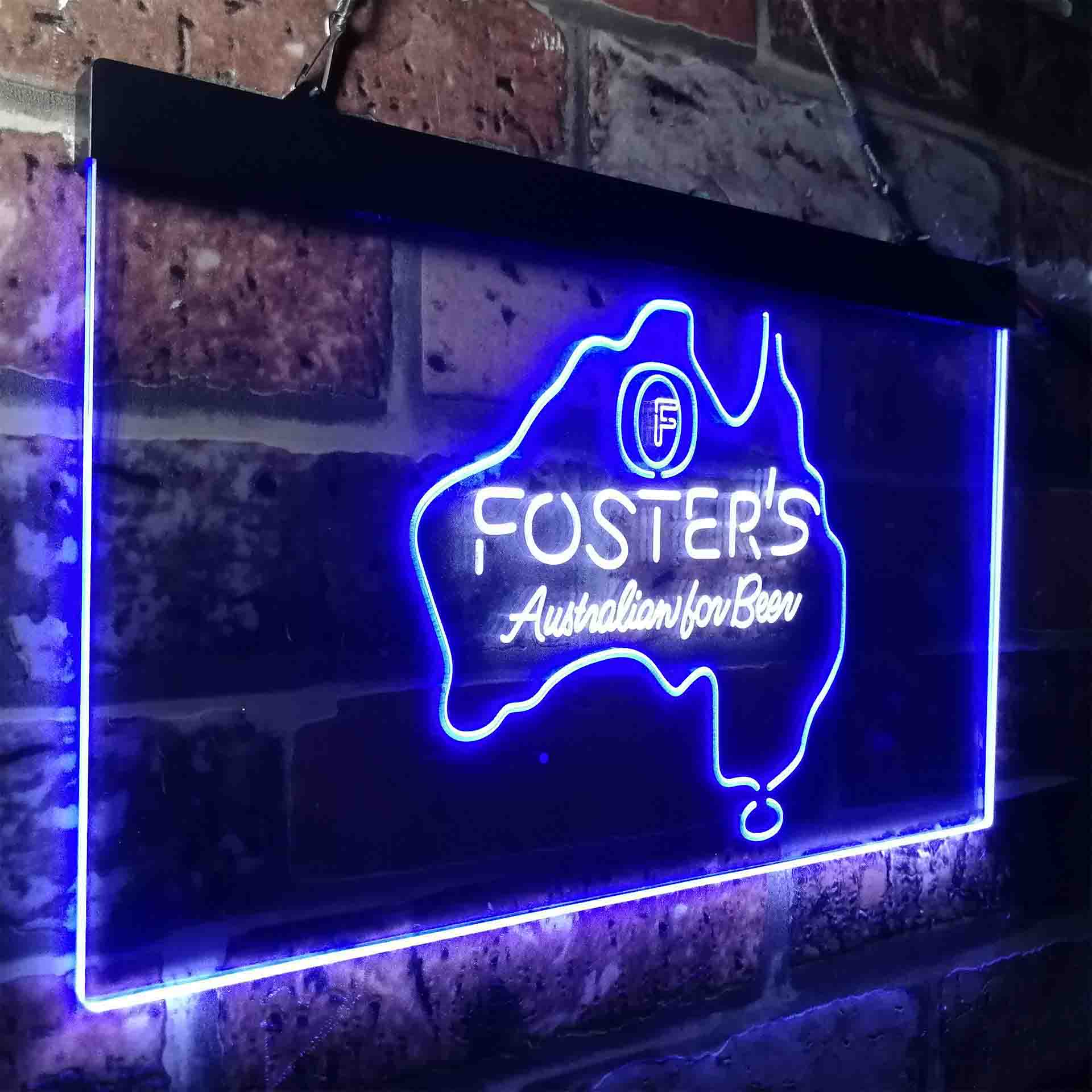 Foster Australian Beer Map Neon-Like LED Sign - Image 22