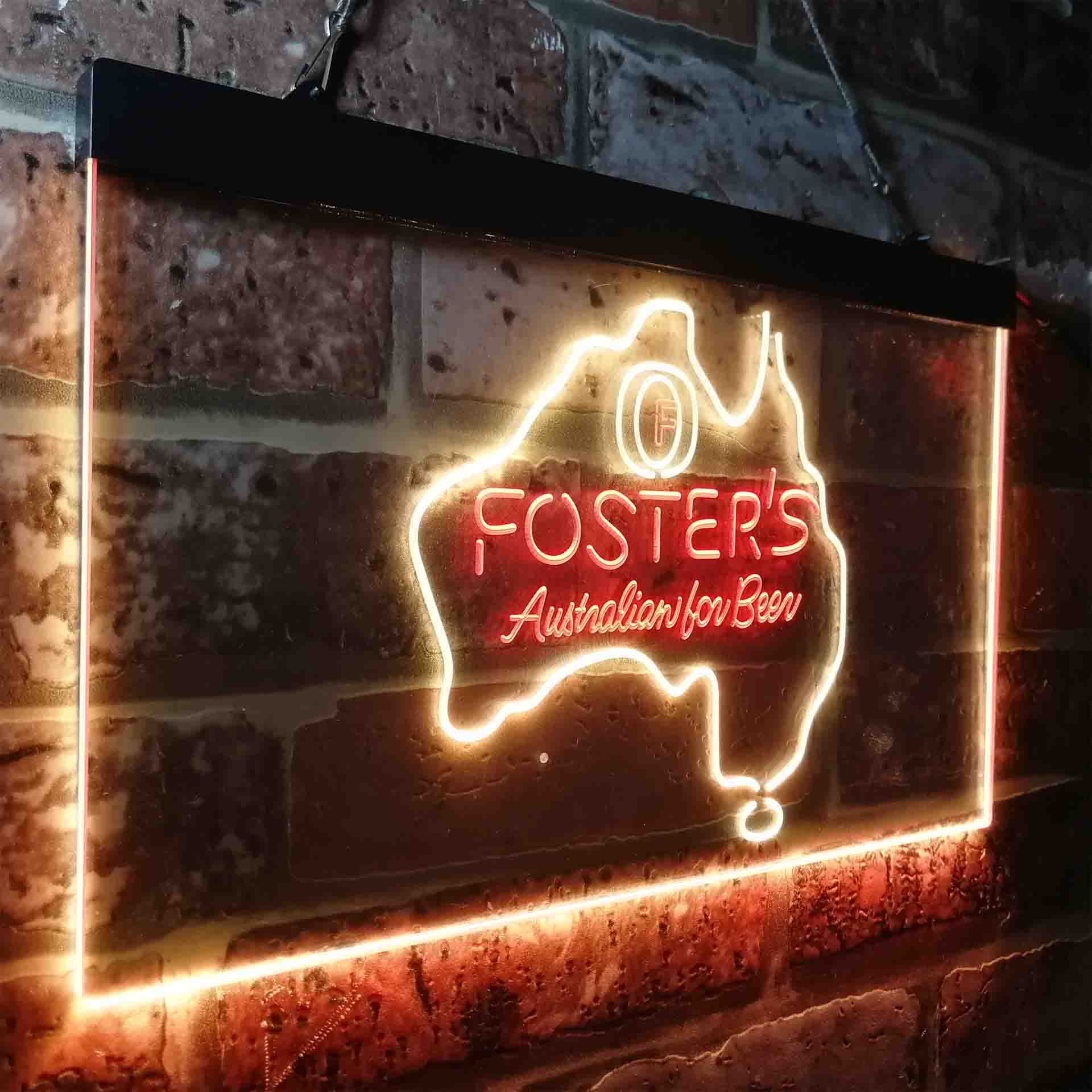 Foster Australian Beer Map Neon-Like LED Sign - Image 24