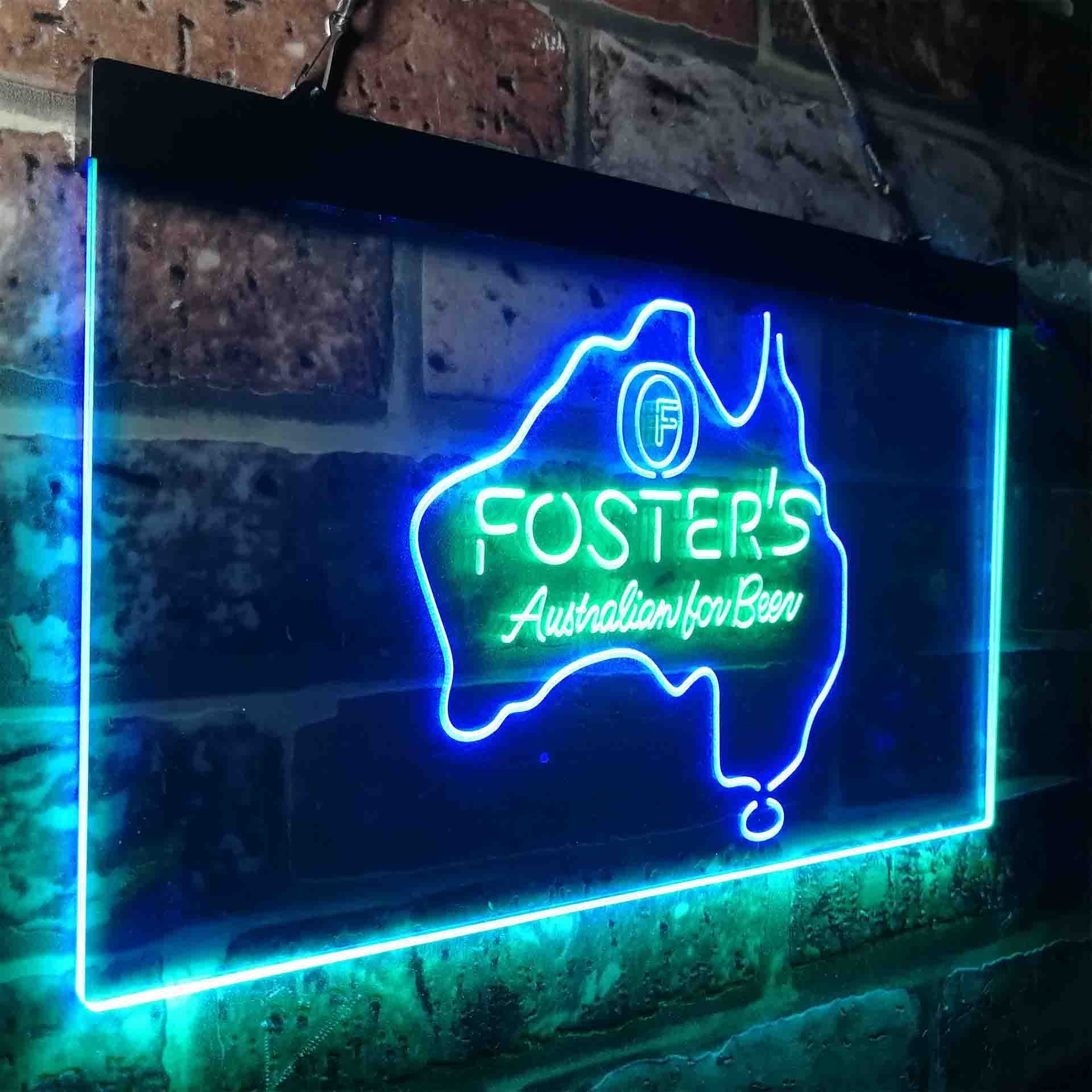 Foster Australian Beer Map Neon-Like LED Sign - Image 25