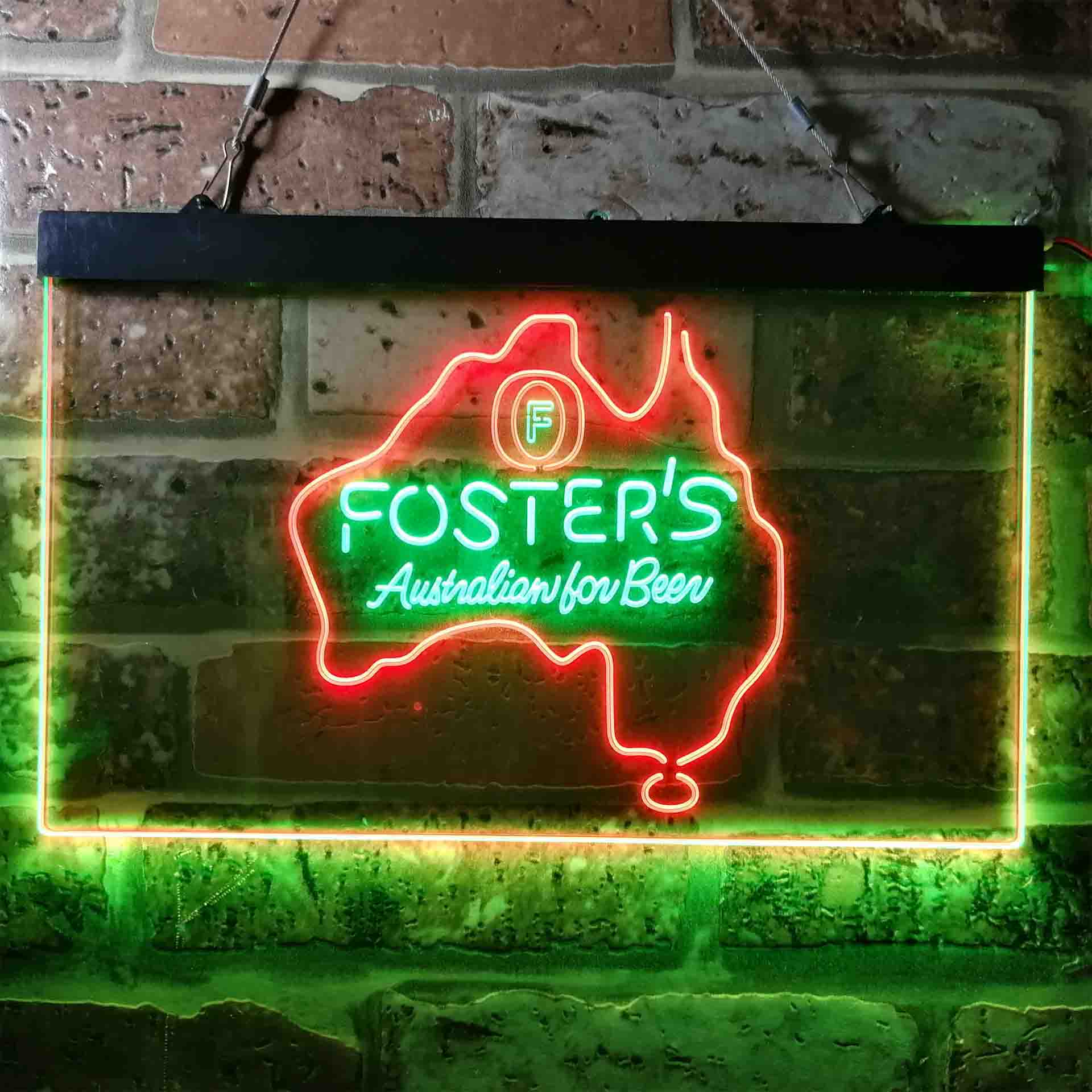 Foster Australian Beer Map Neon-Like LED Sign - Image 3