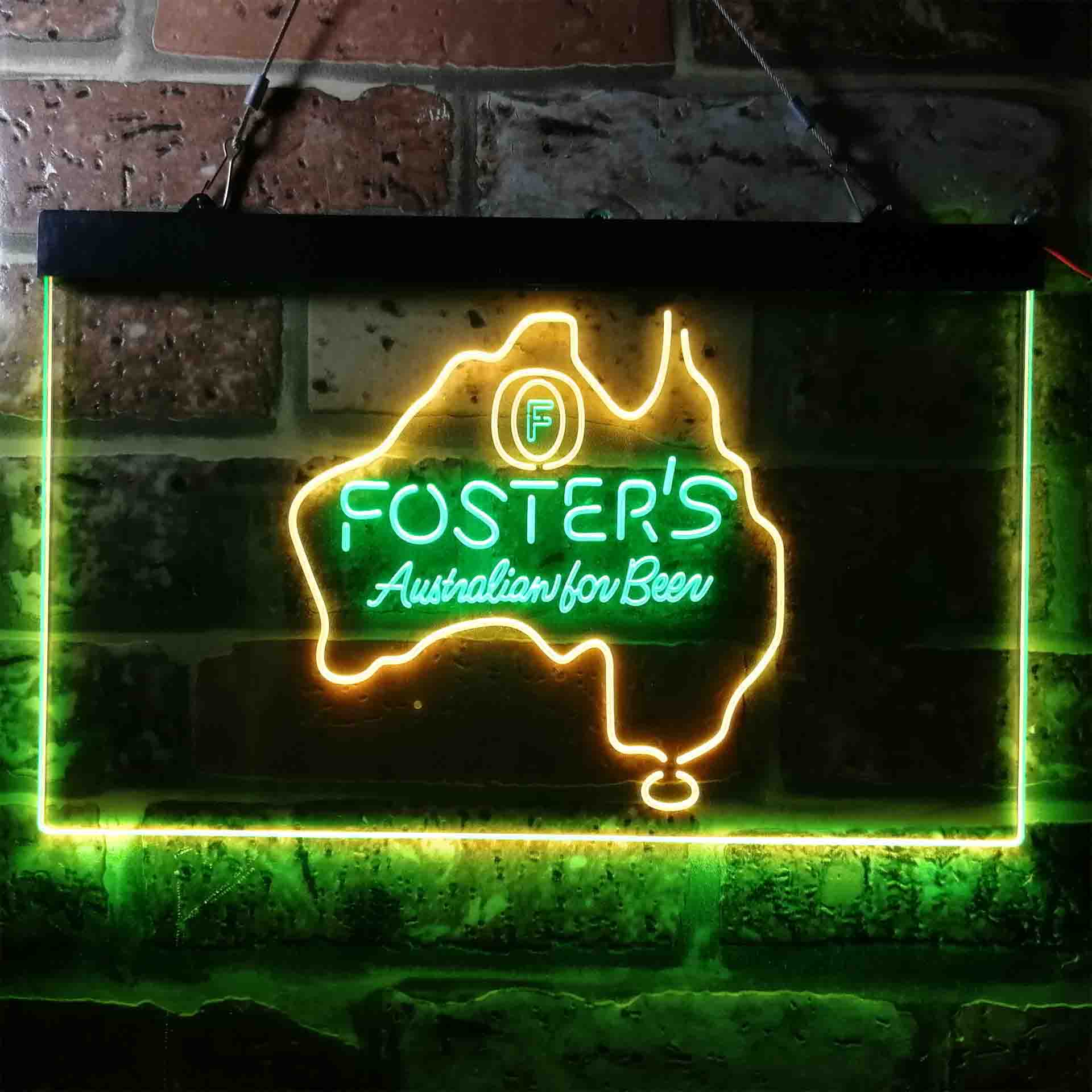 Foster Australian Beer Map Neon-Like LED Sign - Image 6