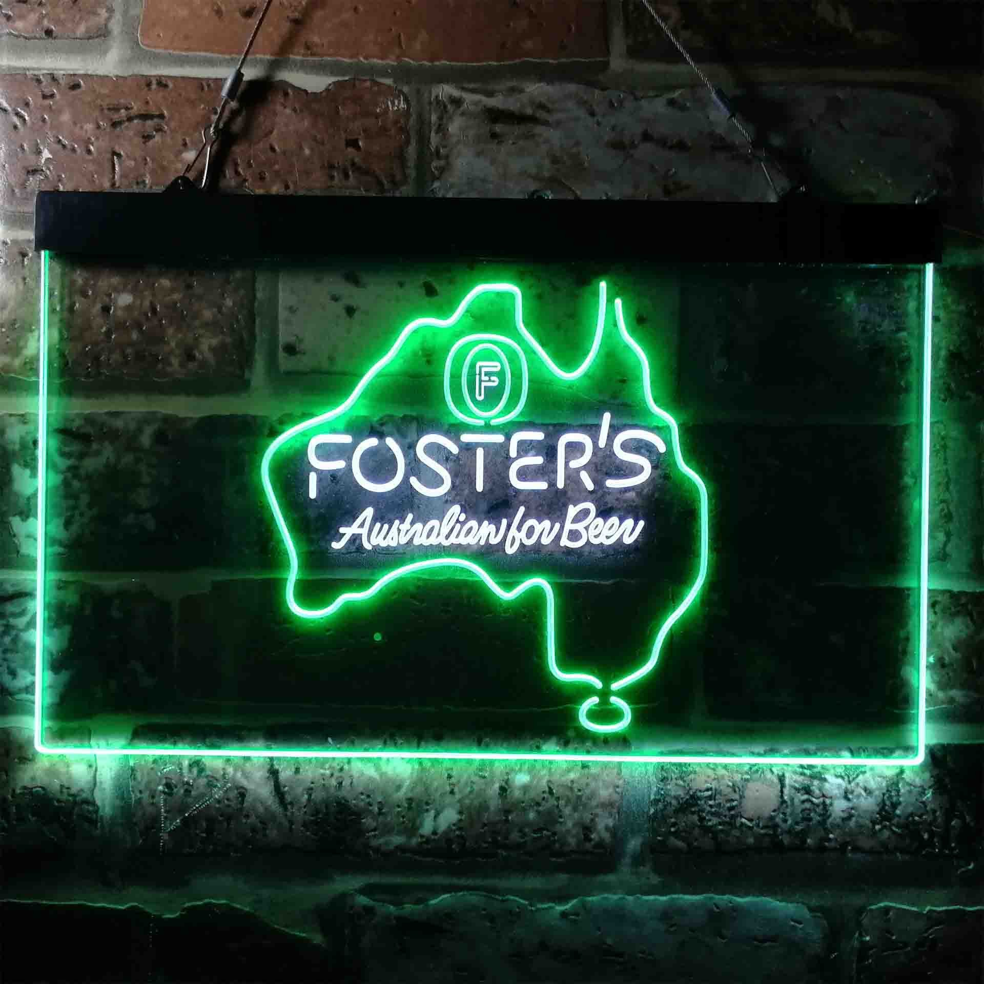 Foster Australian Beer Map Neon-Like LED Sign - Image 7