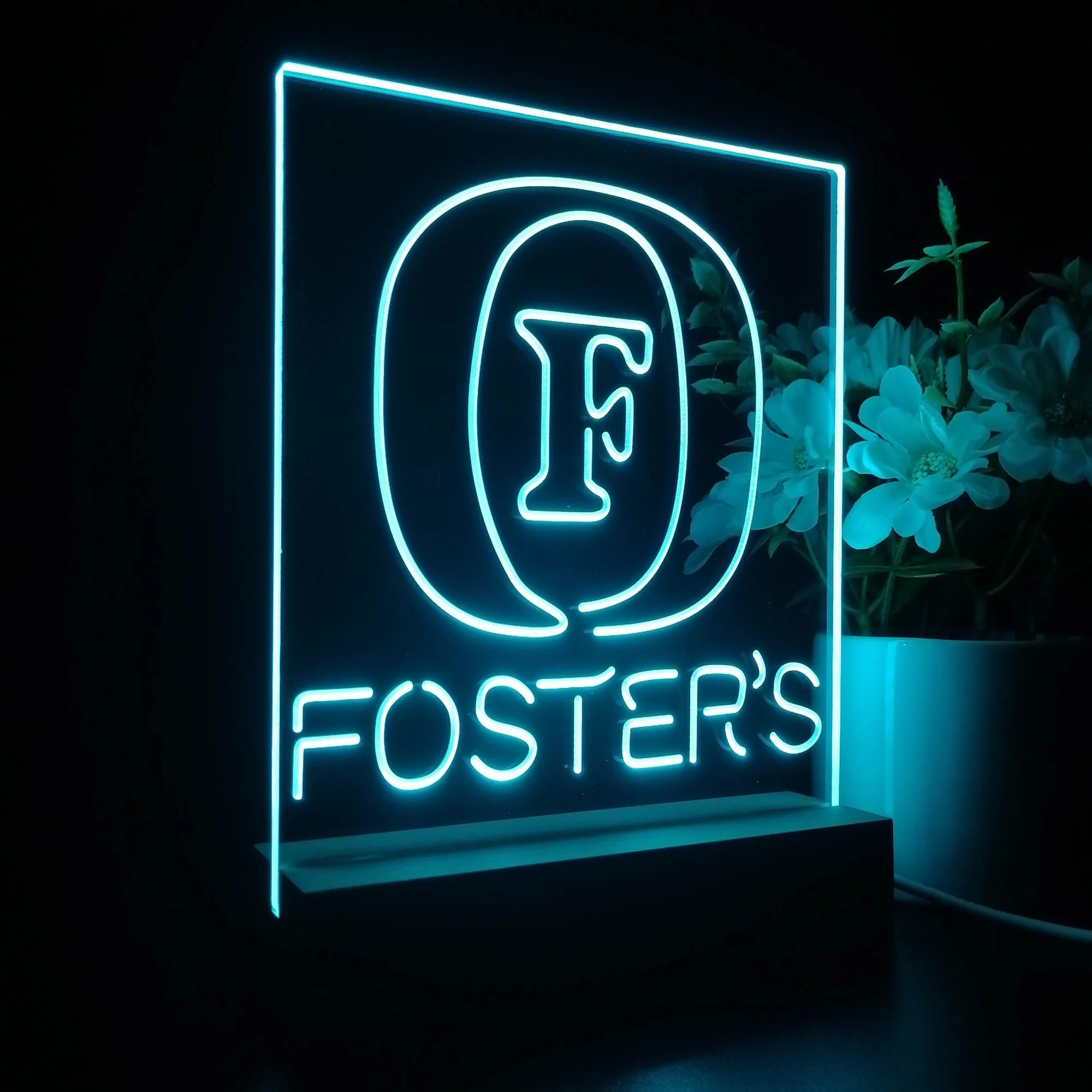 Foster's Beer 3D Illusion Night Light Desk Lamp - Image 6