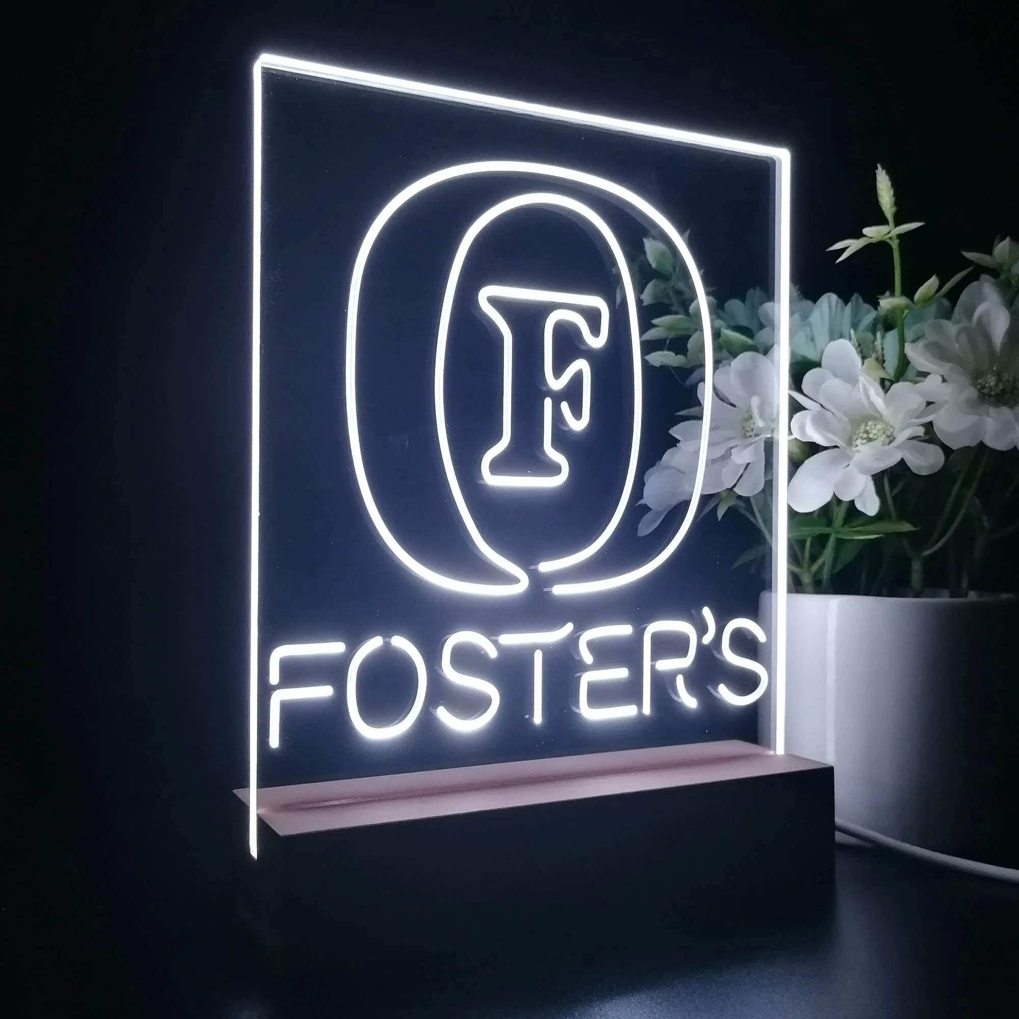 Foster's Beer 3D Illusion Night Light Desk Lamp - Image 7