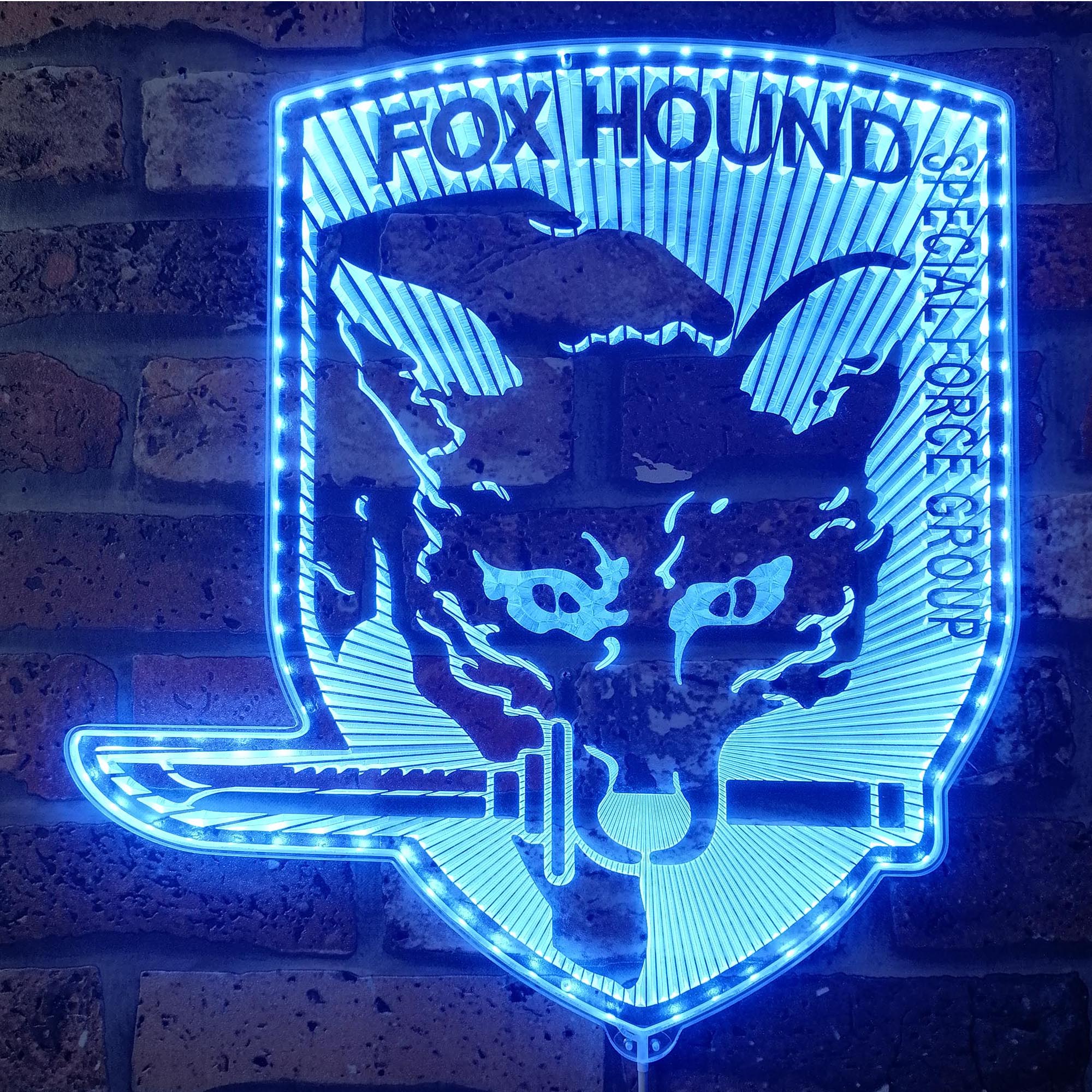 Metal Gear Fox Hound Neon LED Sign with Dynamic RGB Colors - Image 4