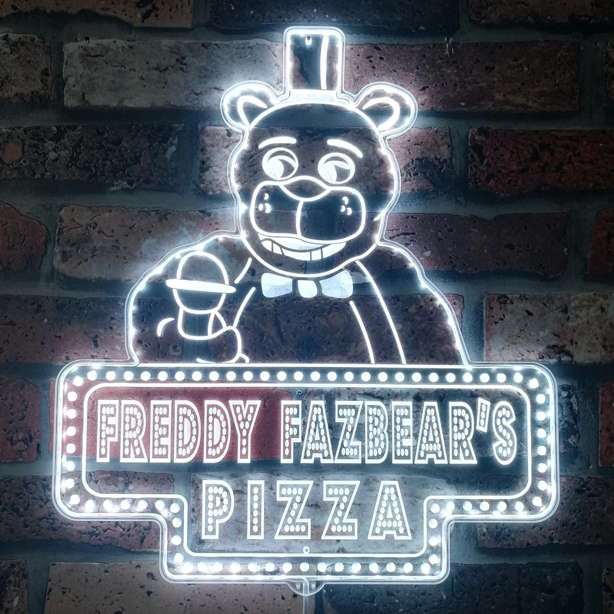Freddy Fazbear's Pizza Neon LED Sign with Dynamic RGB Colors - Image 5