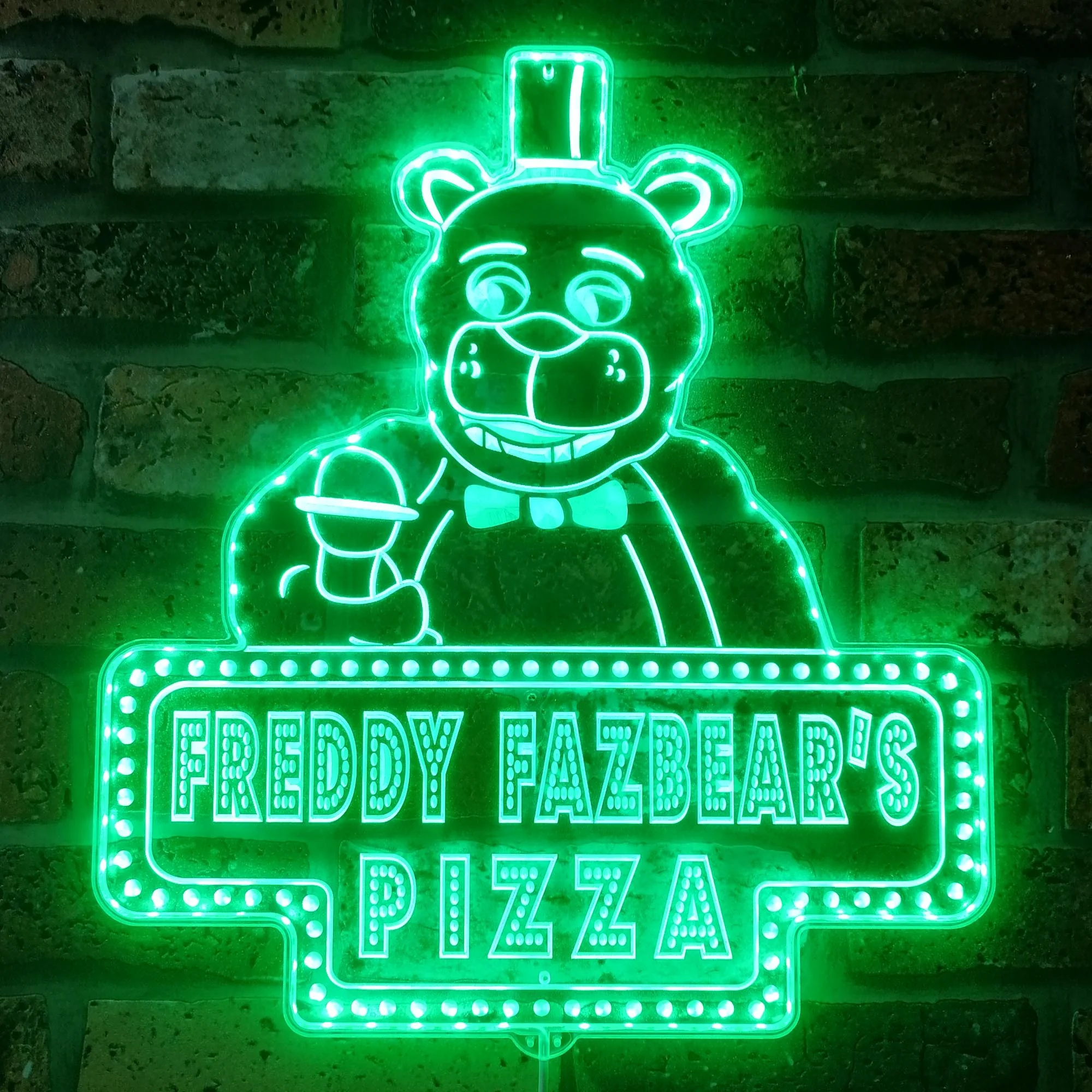 Freddy Fazbear's Pizza Neon LED Sign with Dynamic RGB Colors - Image 6