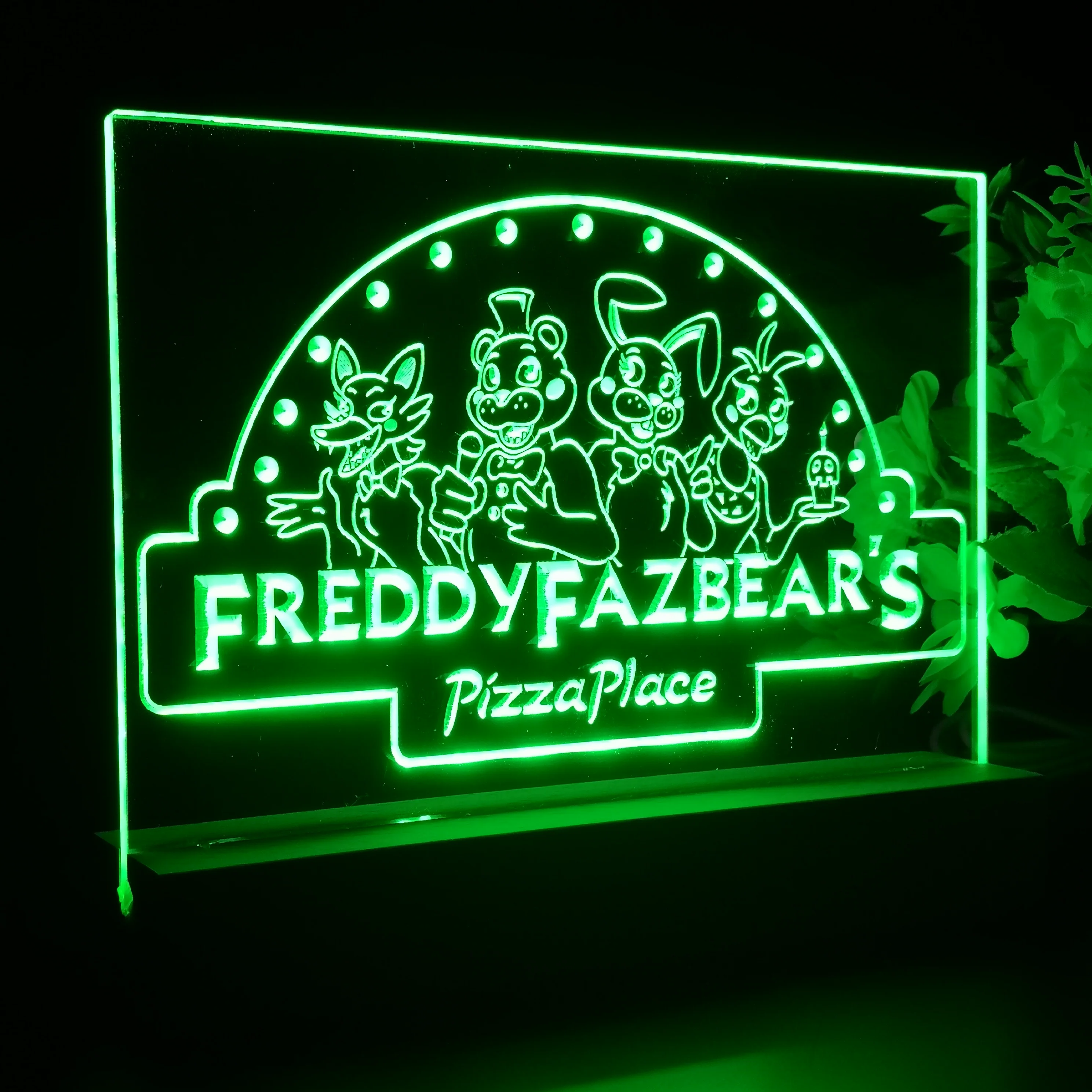 Freddy Fazbear's Pizzaplace FNAF Neon-like Led Night Desk Lamp - Image 3
