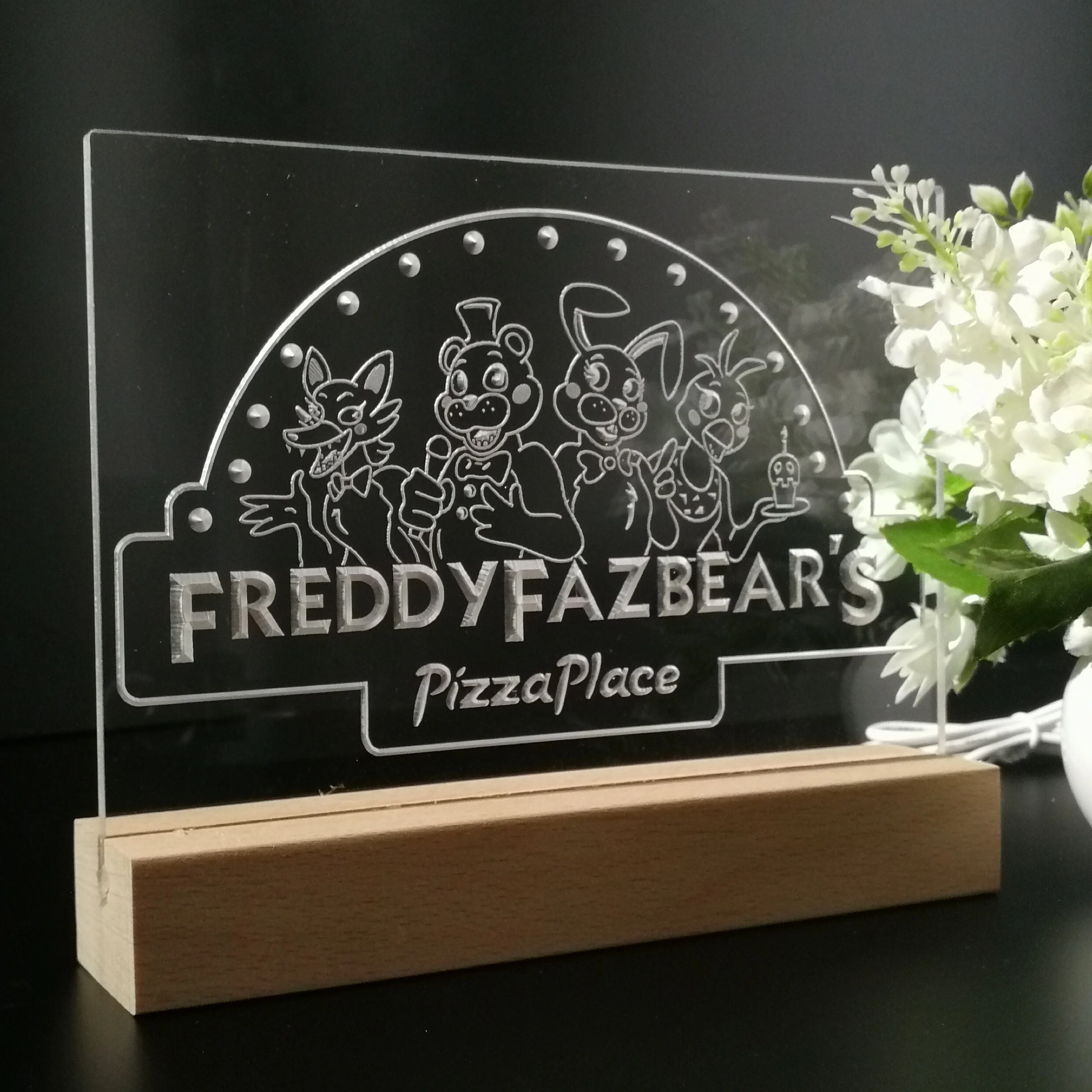 Freddy Fazbear's Pizzaplace FNAF Neon-like Led Night Desk Lamp - Image 8