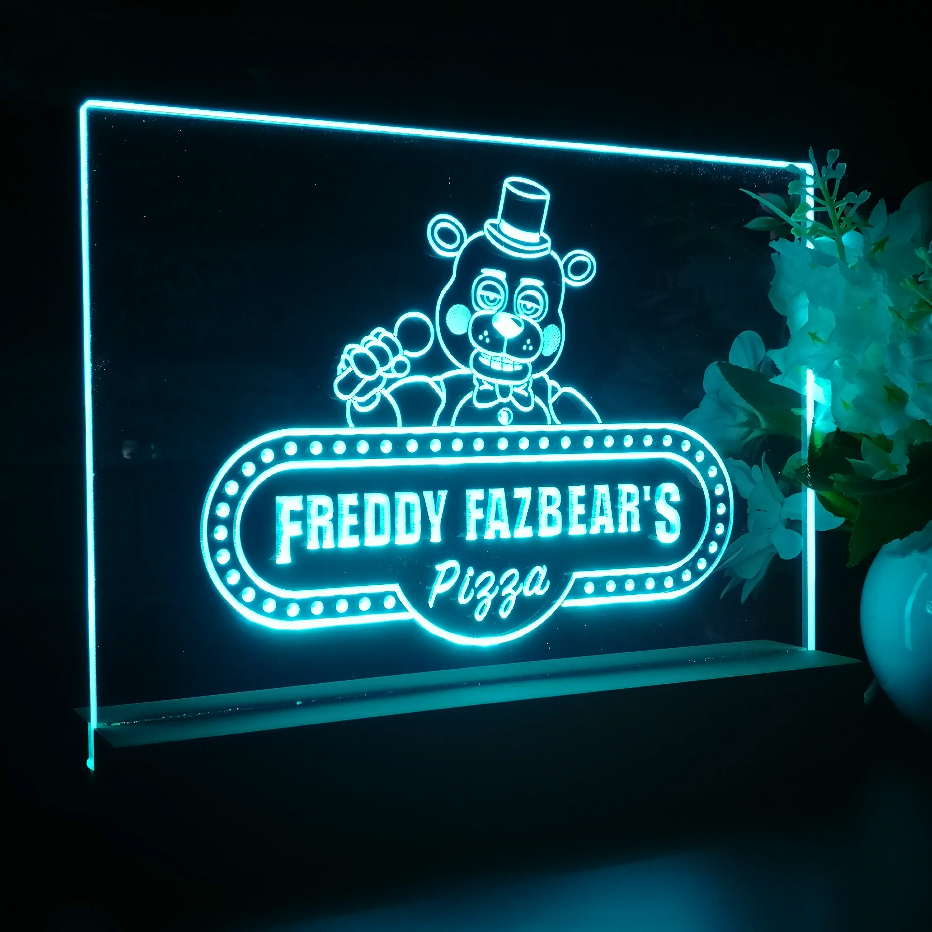Freddy Fazbear's Pizzaplace FNAF Neon-like Led Night Desk Lamp - Image 4