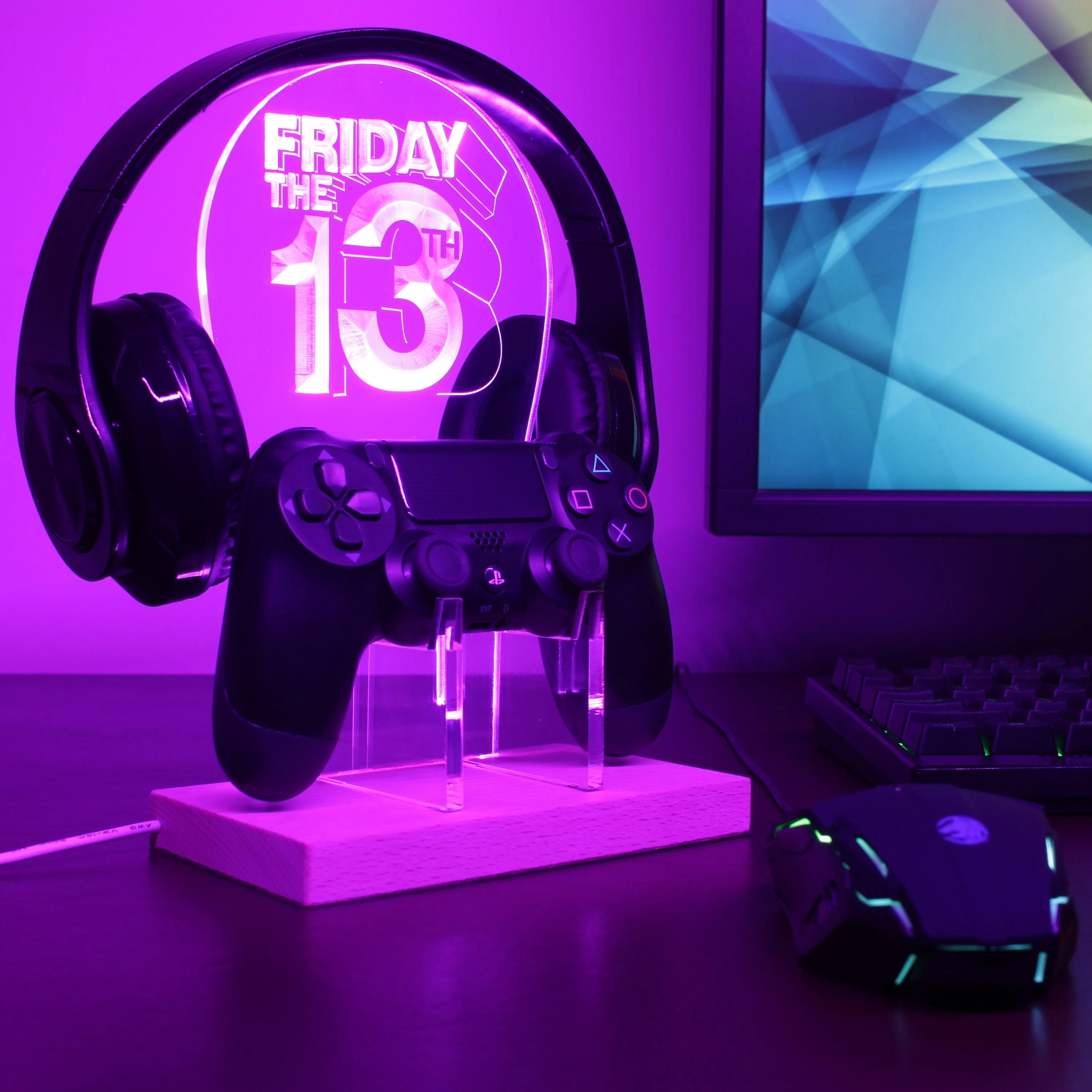 Friday 13th LED Gaming Headset Controller Stand - Image 2