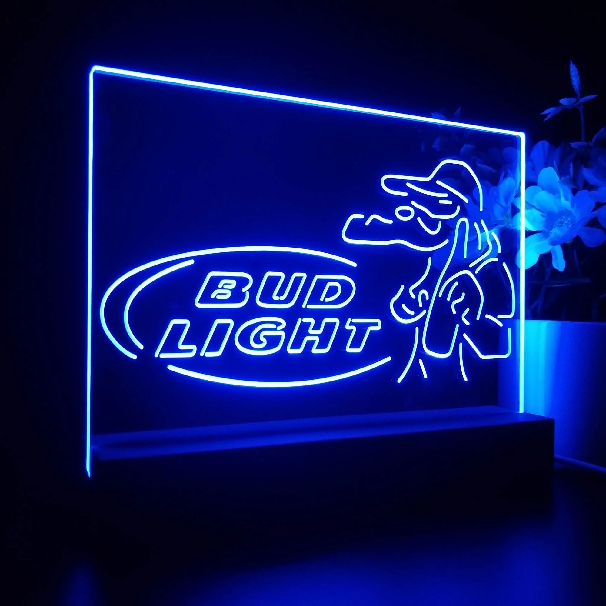 Gators Bud Light Neon Sign Pub Bar Lamp - Image 6